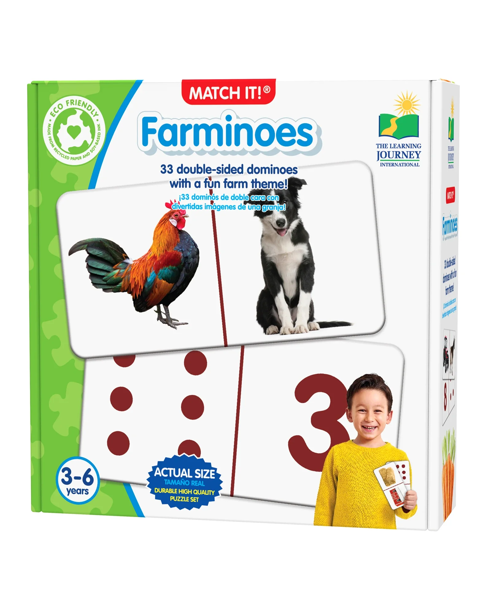 The Learning Journey Match It Dominoes Farminoes - Image 3