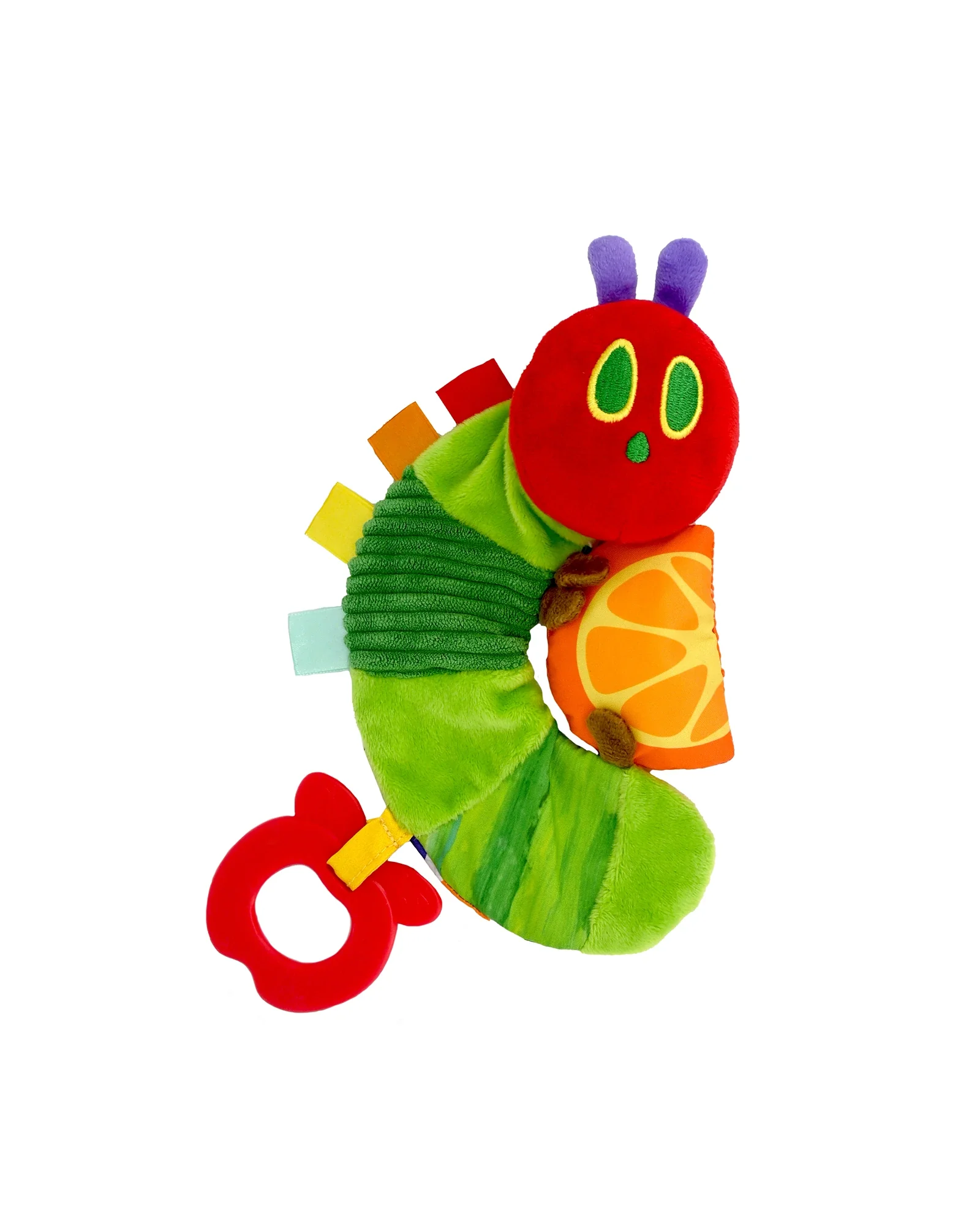 The Very Hungry Caterpillar Crinkle Teether Toy With Orange Slice - Image 2