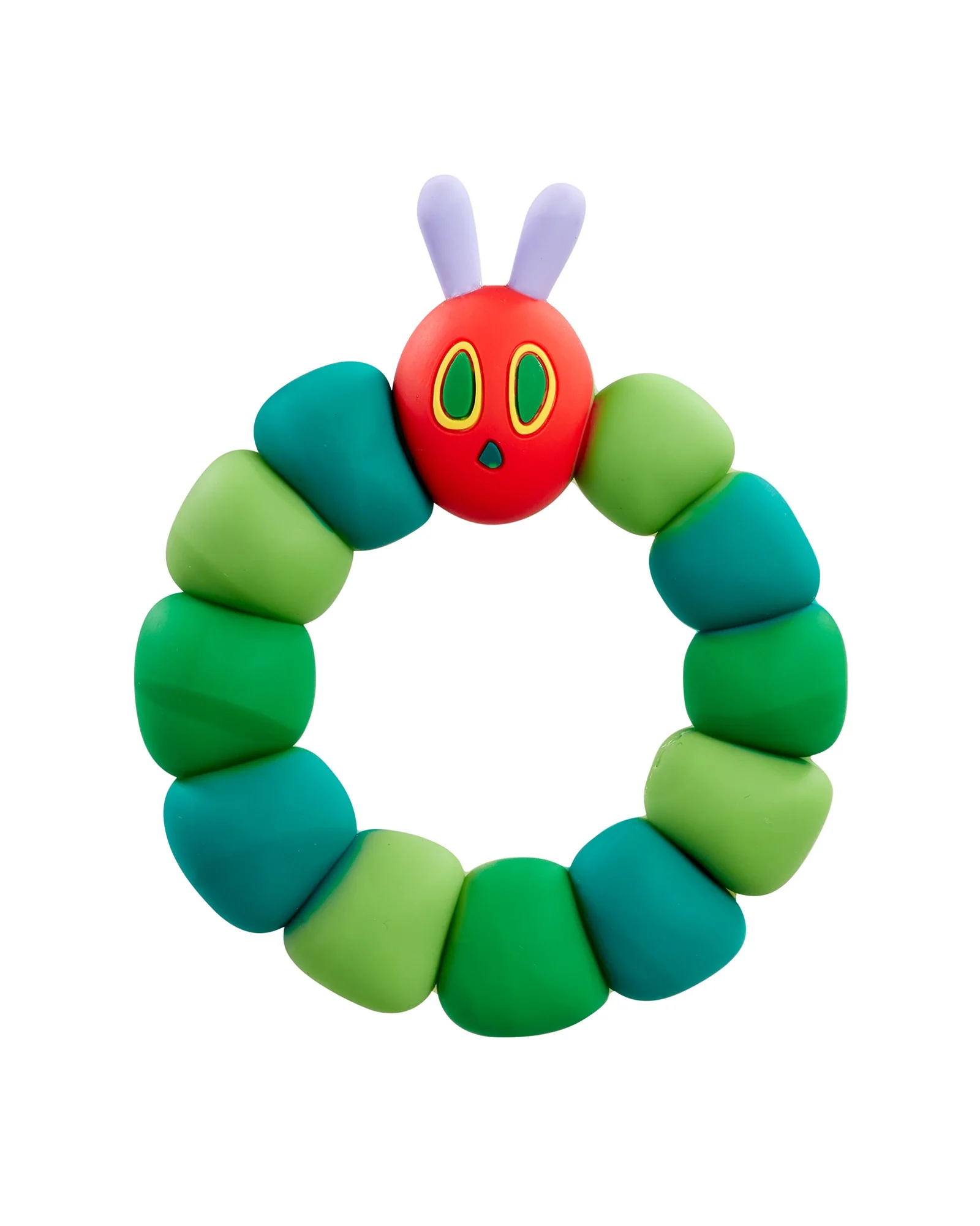 THE VERY HUNGRY CATERPILLAR ROUND SILICONE TEETHER