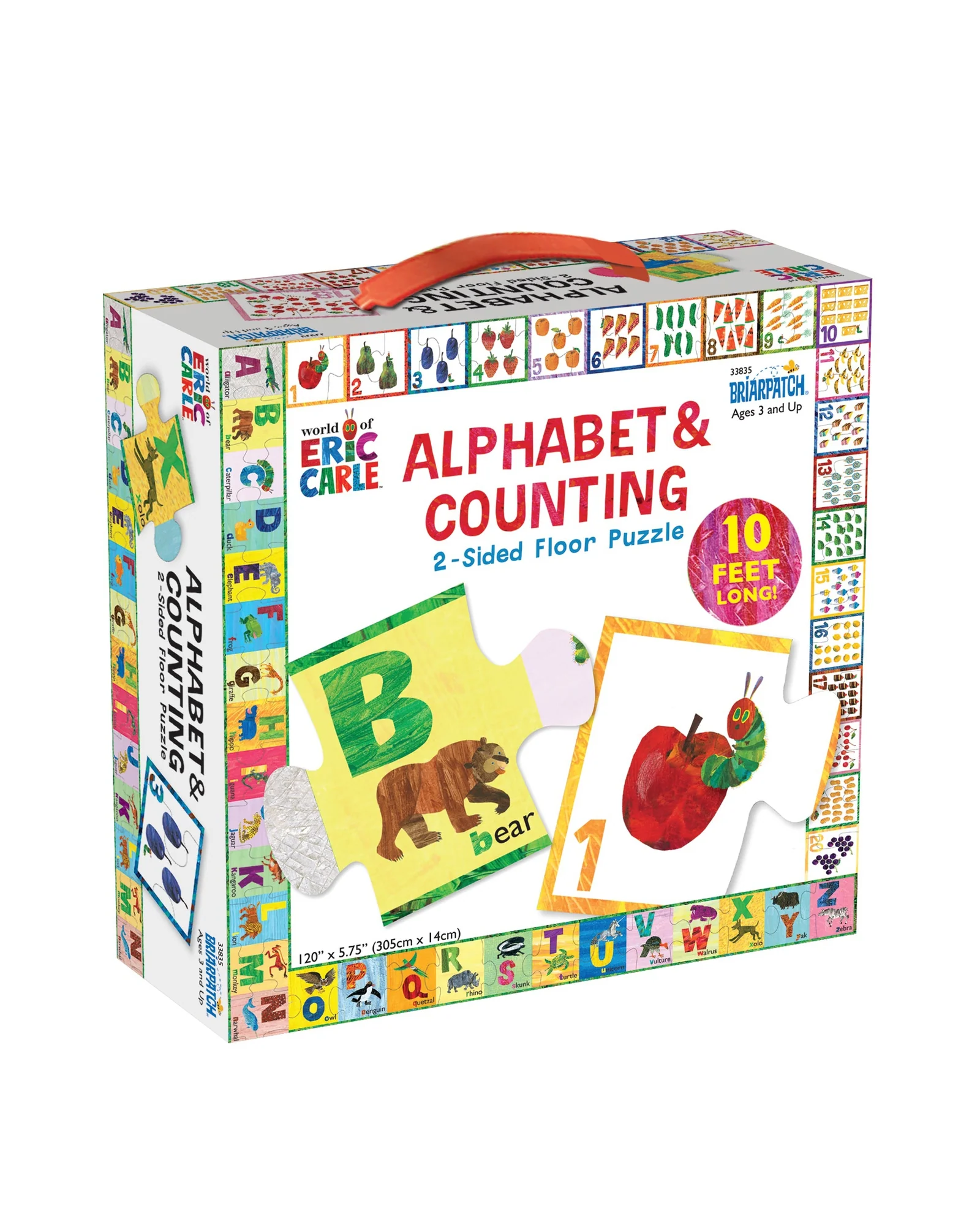 The World of Eric Carle Alphabet and Counting 2 Sided Floor Puzzle