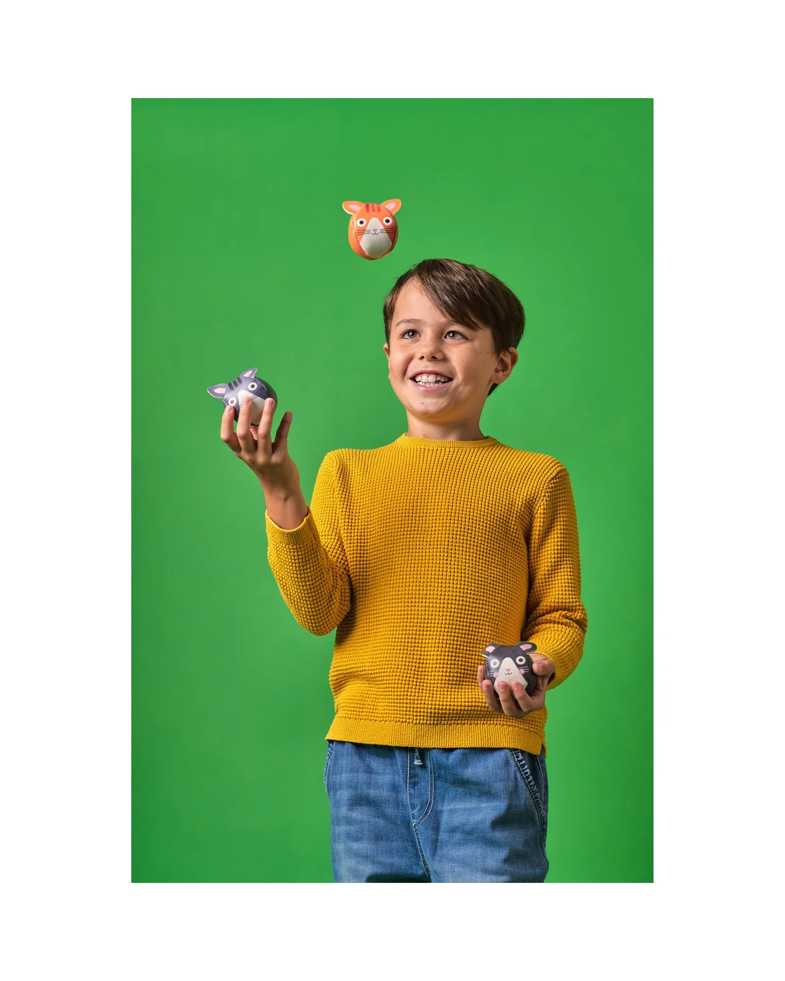 Three Cats Juggling Balls - Image 4