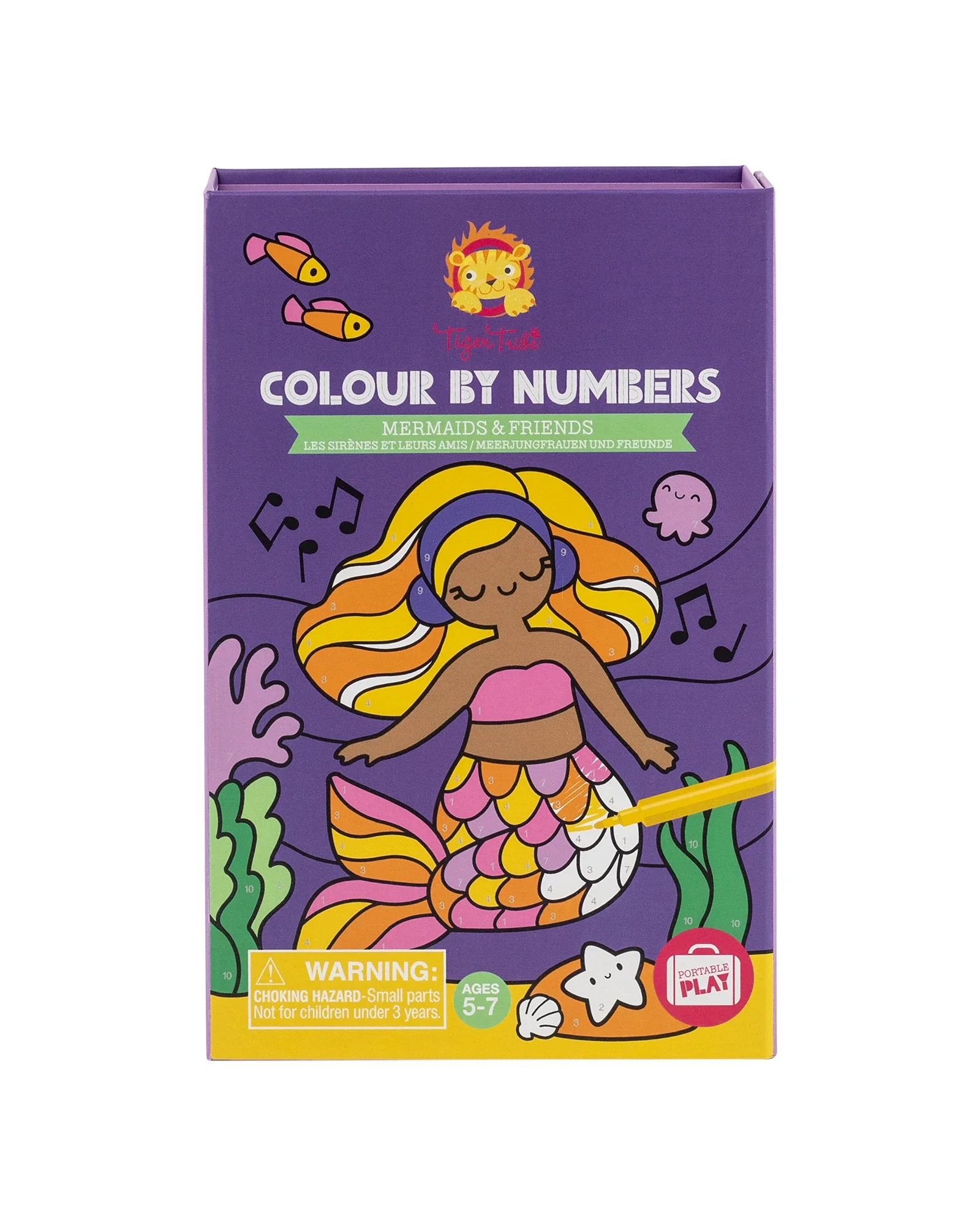Tiger Tribe Colour by Numbers Mermaids and Friends - Image 2