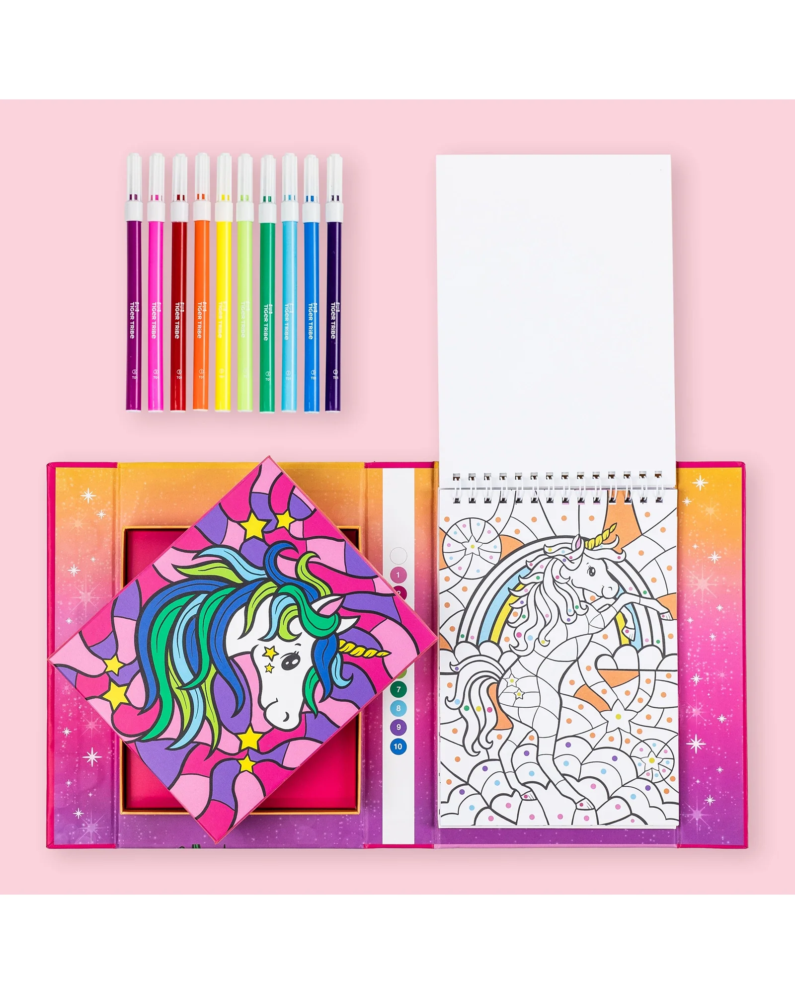Tiger Tribe Colour By Numbers - Unicorn Dreaming - Image 2