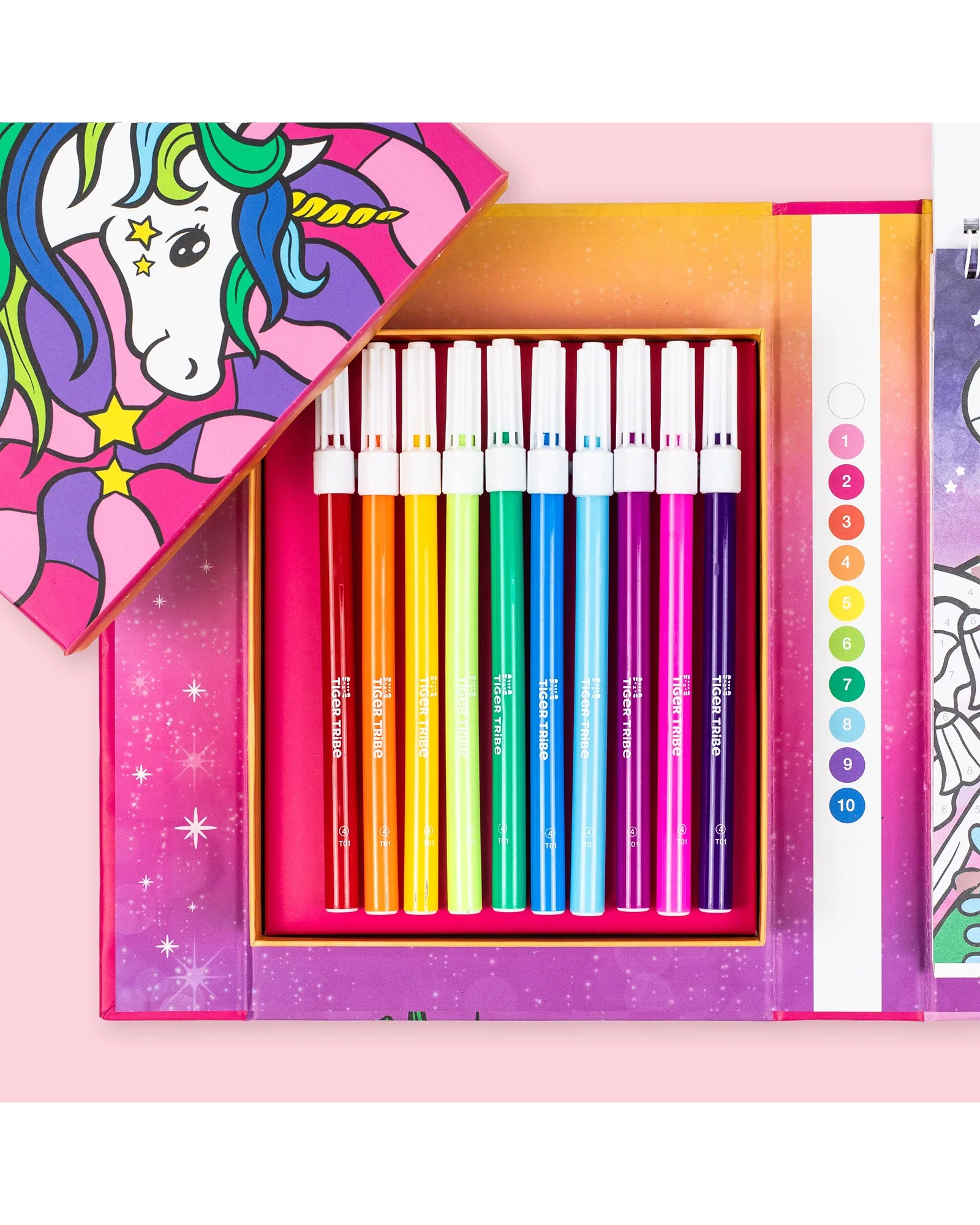 Tiger Tribe Colour By Numbers - Unicorn Dreaming - Image 3