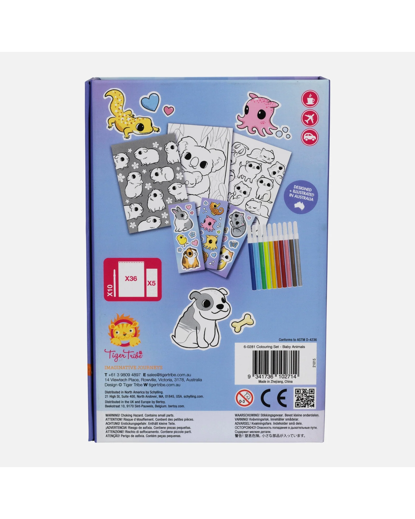 Tiger Tribe Colouring Set Baby Animals - Image 5