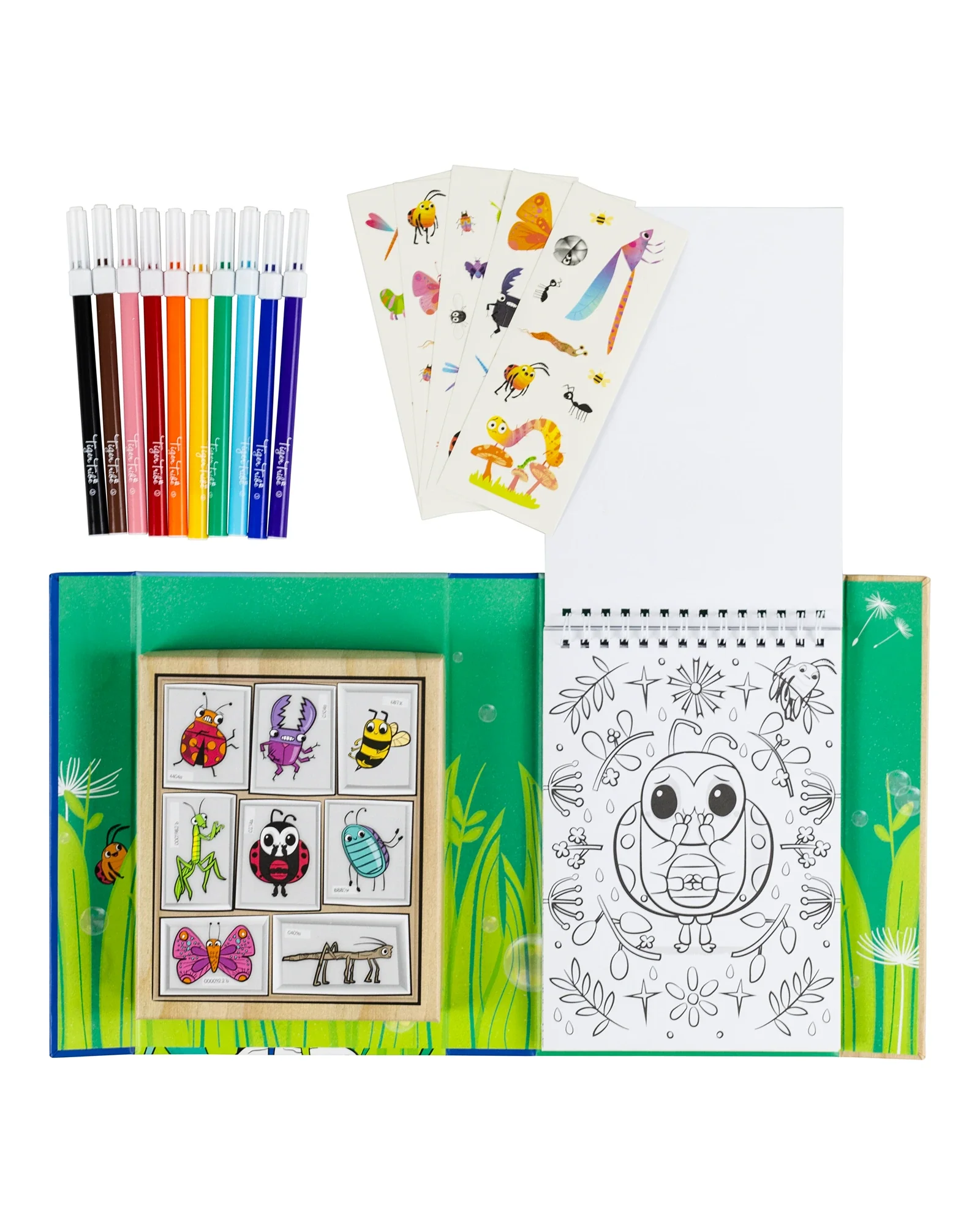 Tiger Tribe Colouring Set Backyard Bugs - Image 3
