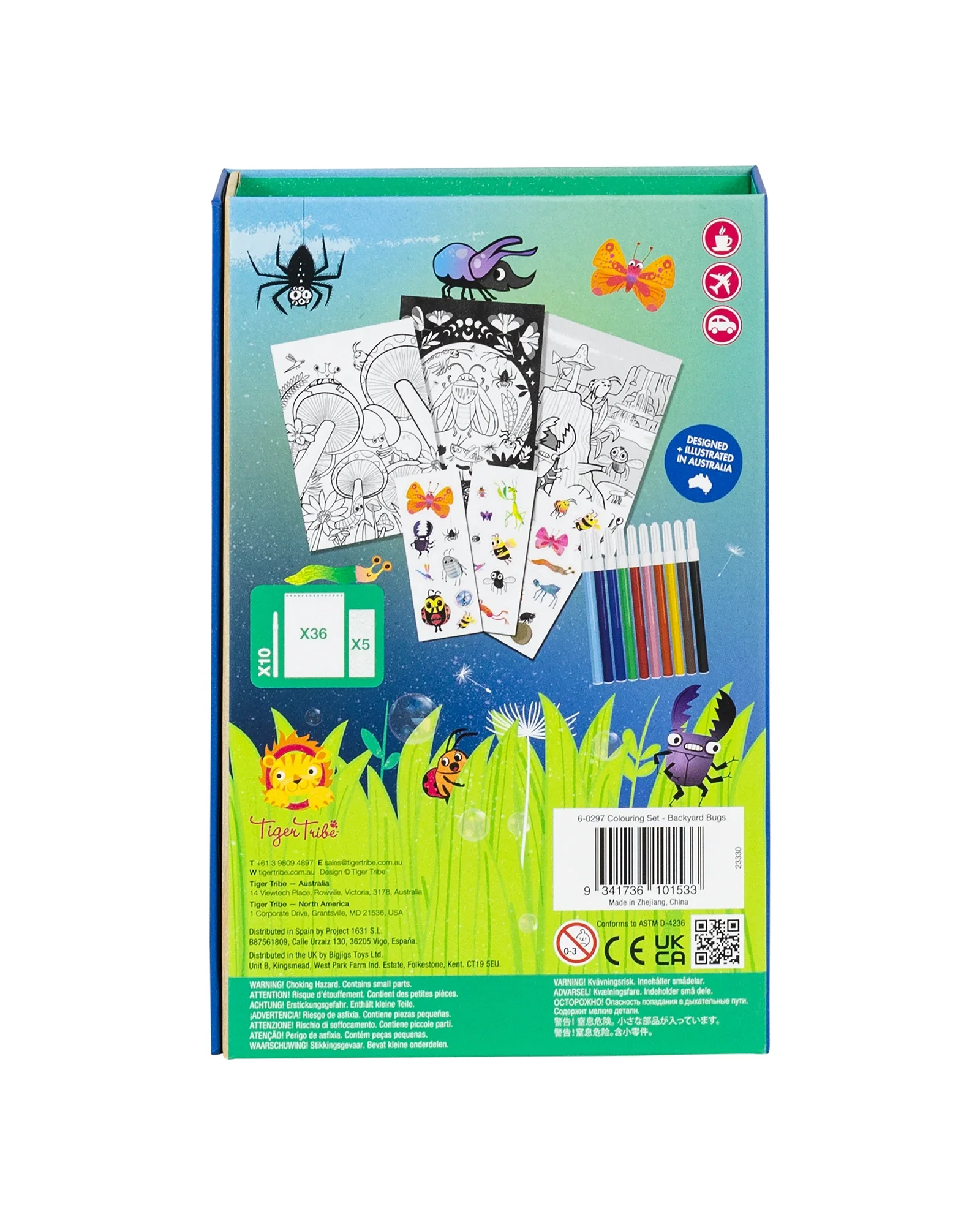 Tiger Tribe Colouring Set Backyard Bugs - Image 5