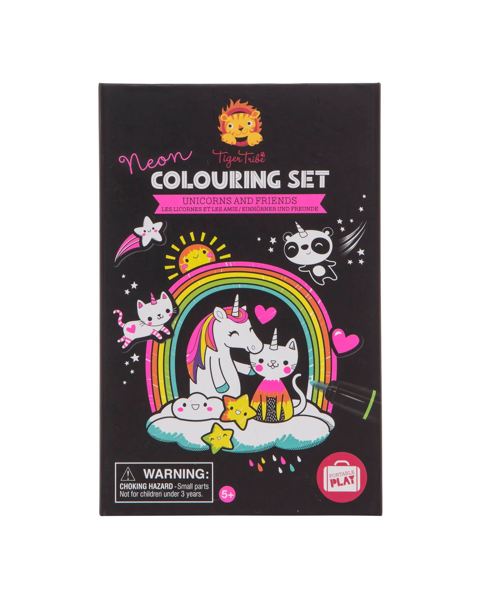 Tiger Tribe Colouring Set Neon Unicorn Friends - Image 10
