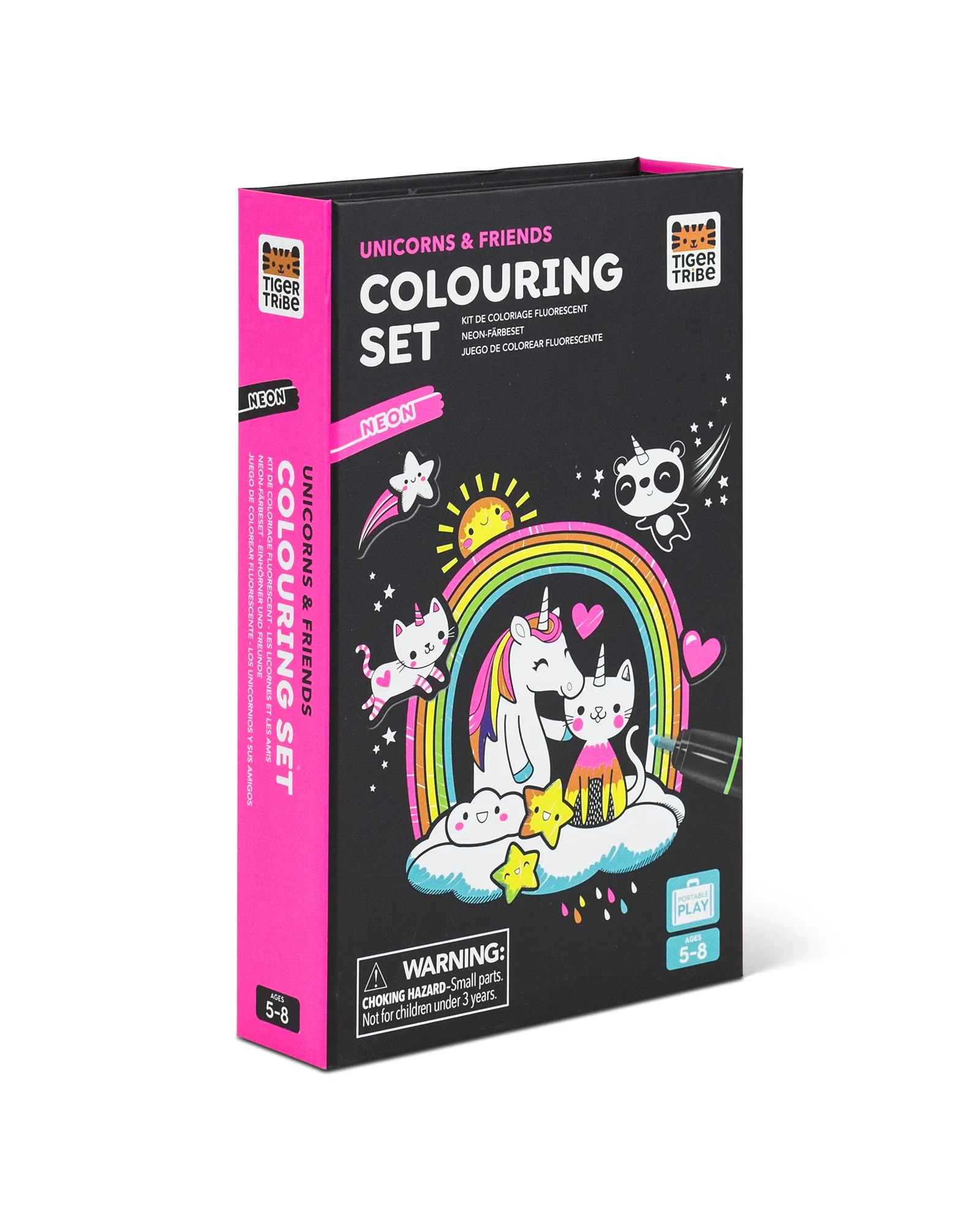 Tiger Tribe Colouring Set Neon Unicorn Friends - Image 4