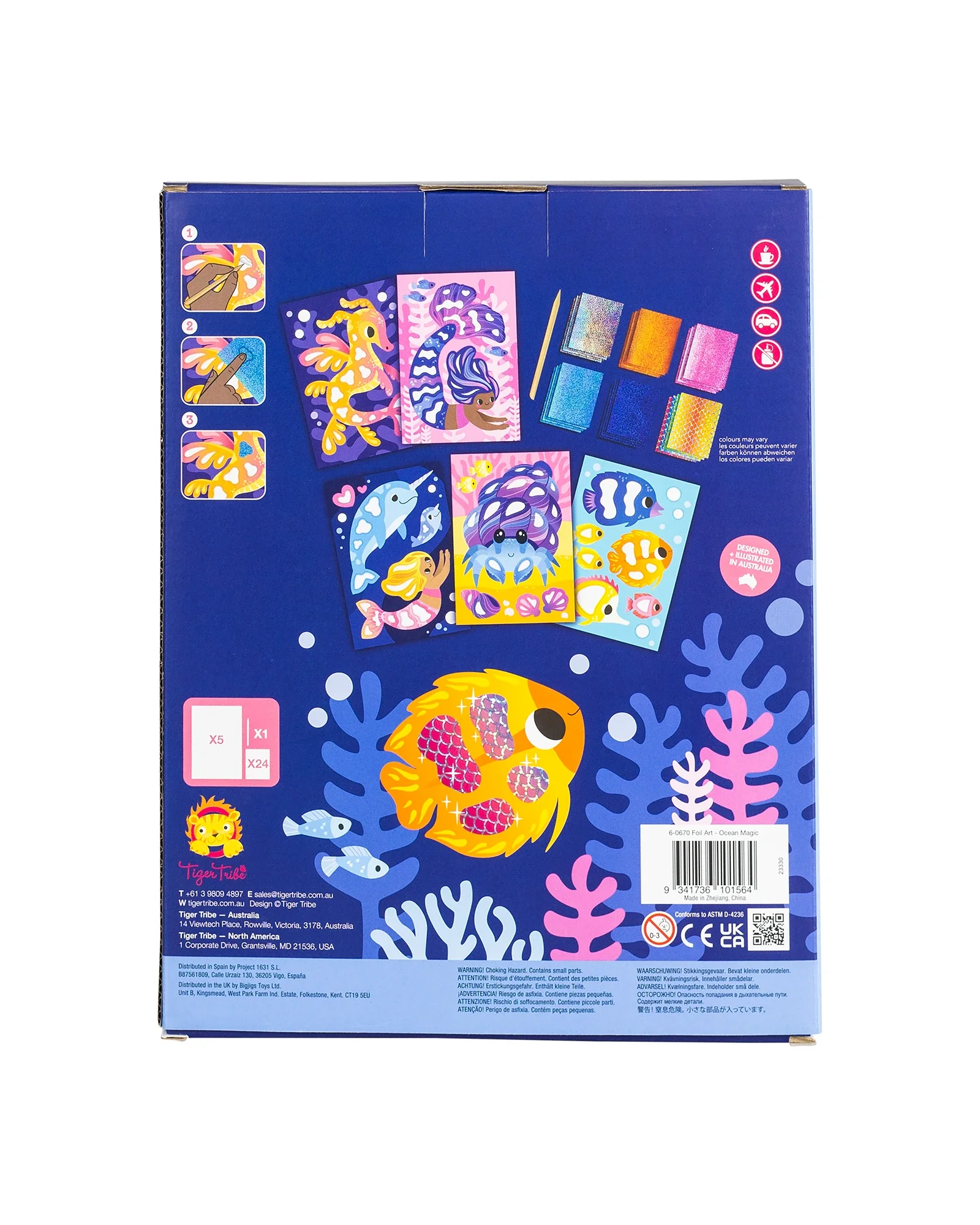 Tiger Tribe Foil Art Ocean Magic - Image 5