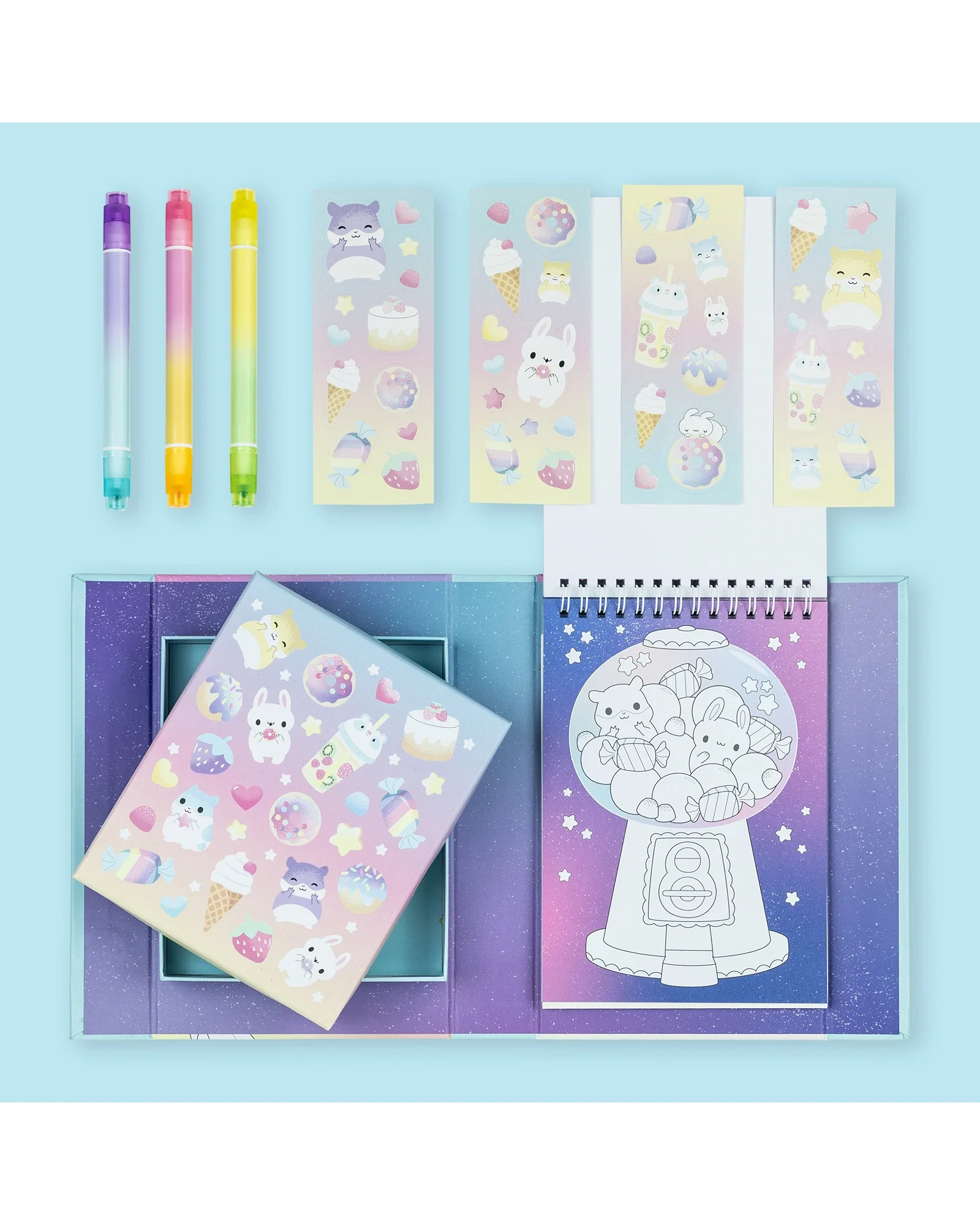 Tiger Tribe Pastel Colouring SetKawaii Caf - Image 8