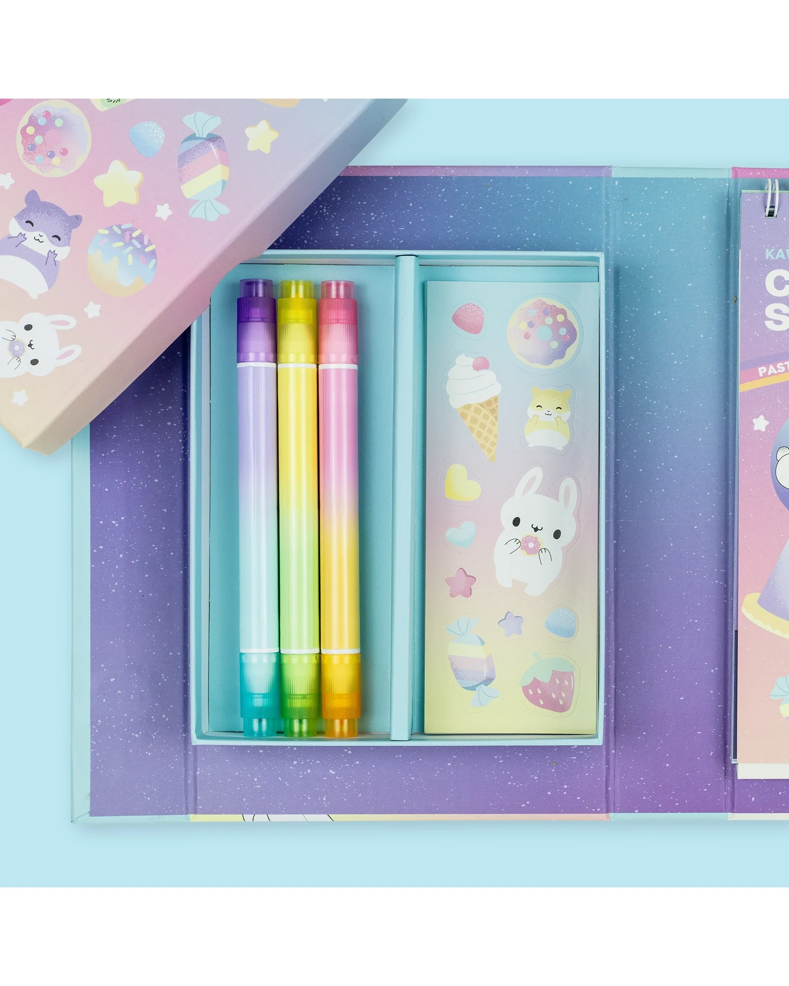 Tiger Tribe Pastel Colouring SetKawaii Caf - Image 9
