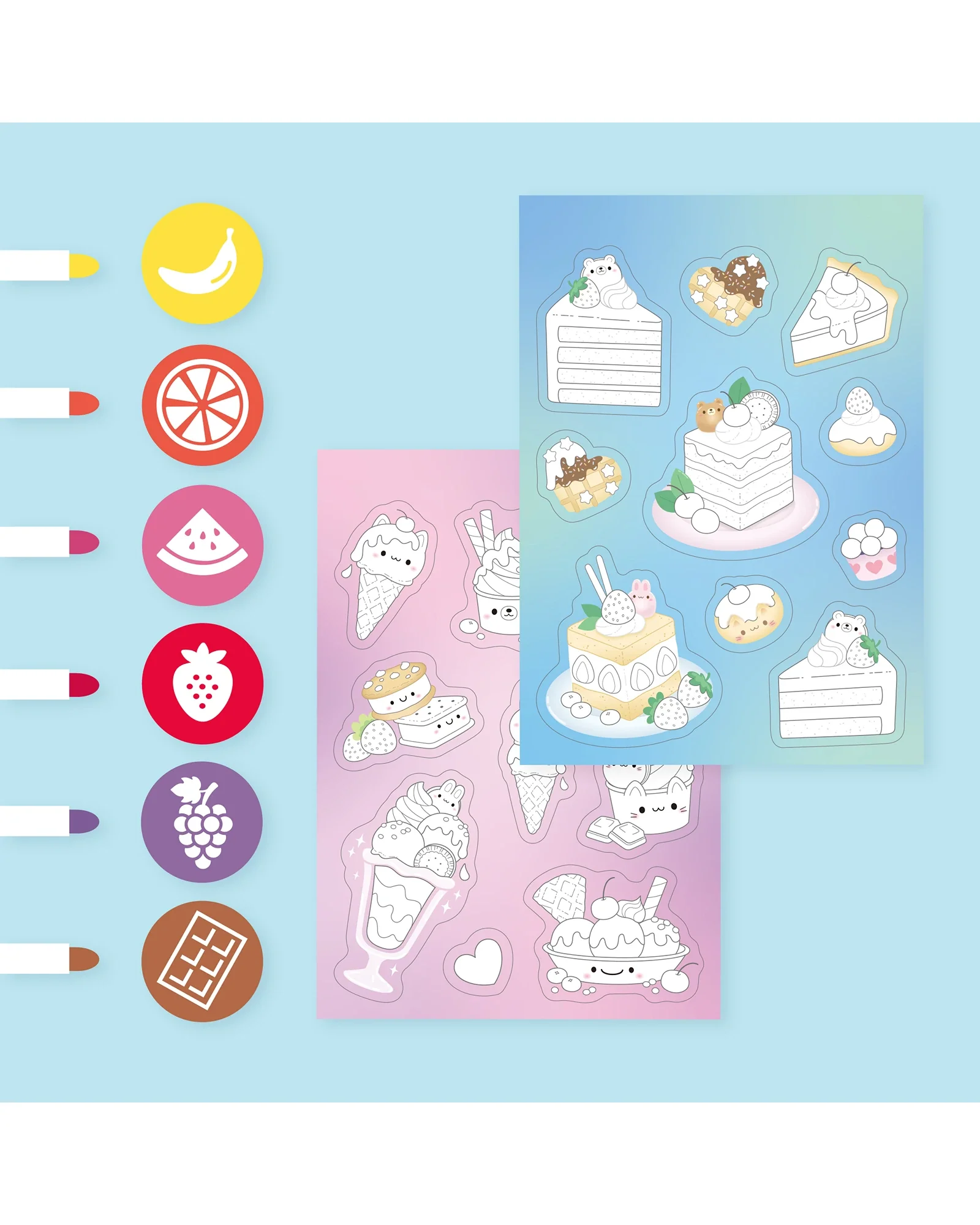 Tiger Tribe Scented Stacks Of Stickers - Dreamy Desserts - Image 15