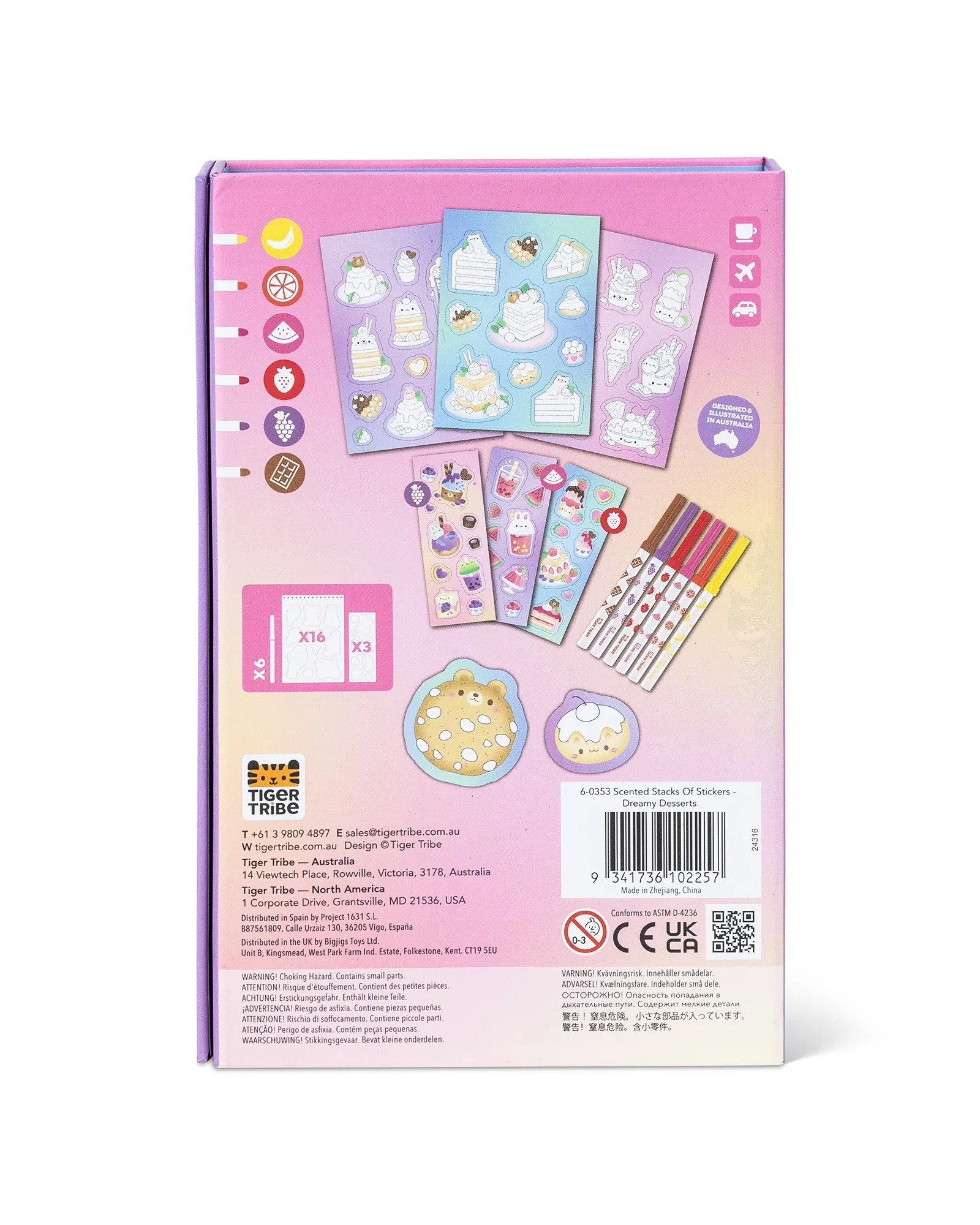 Tiger Tribe Scented Stacks Of Stickers - Dreamy Desserts - Image 17