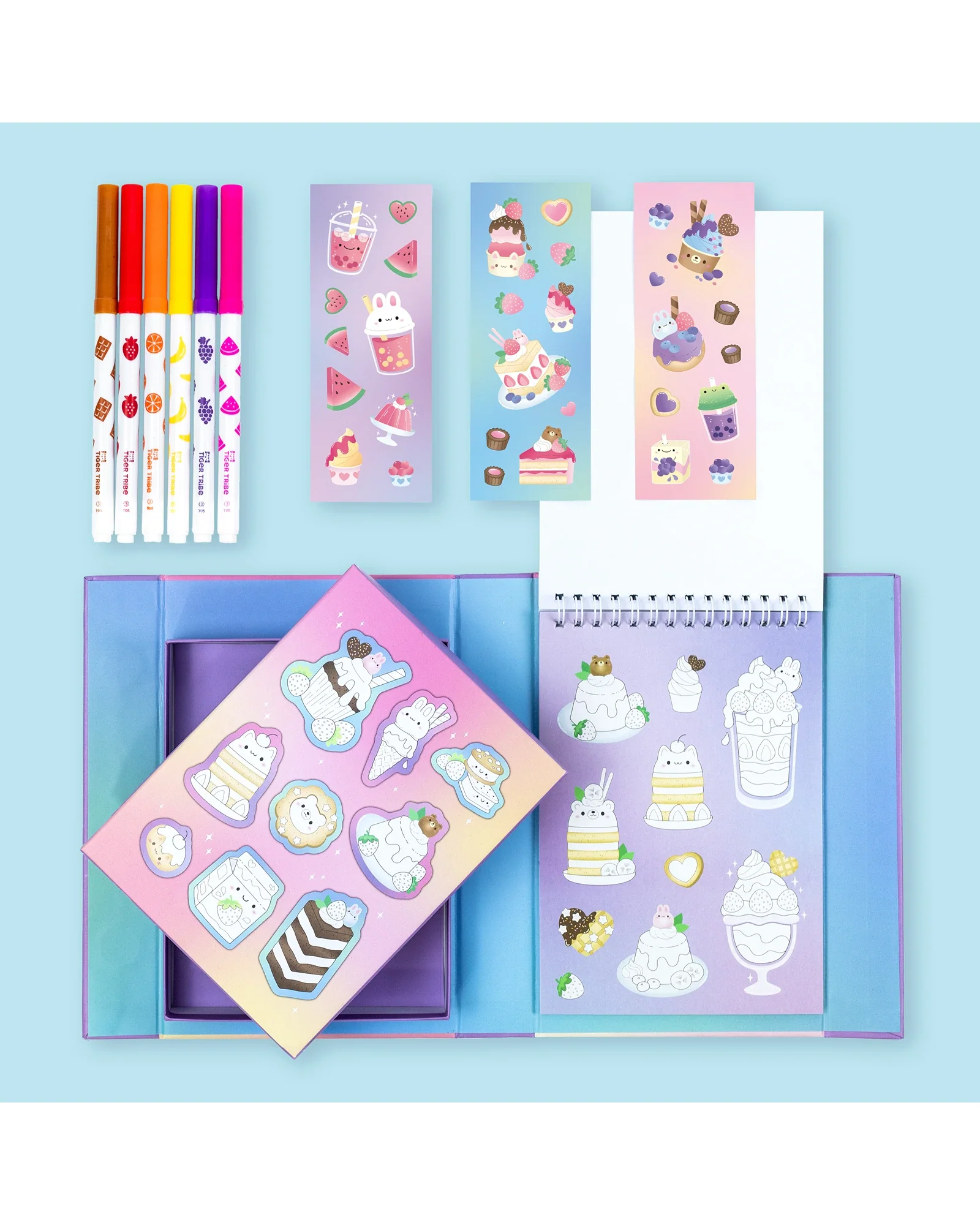 Tiger Tribe Scented Stacks Of Stickers - Dreamy Desserts - Image 3