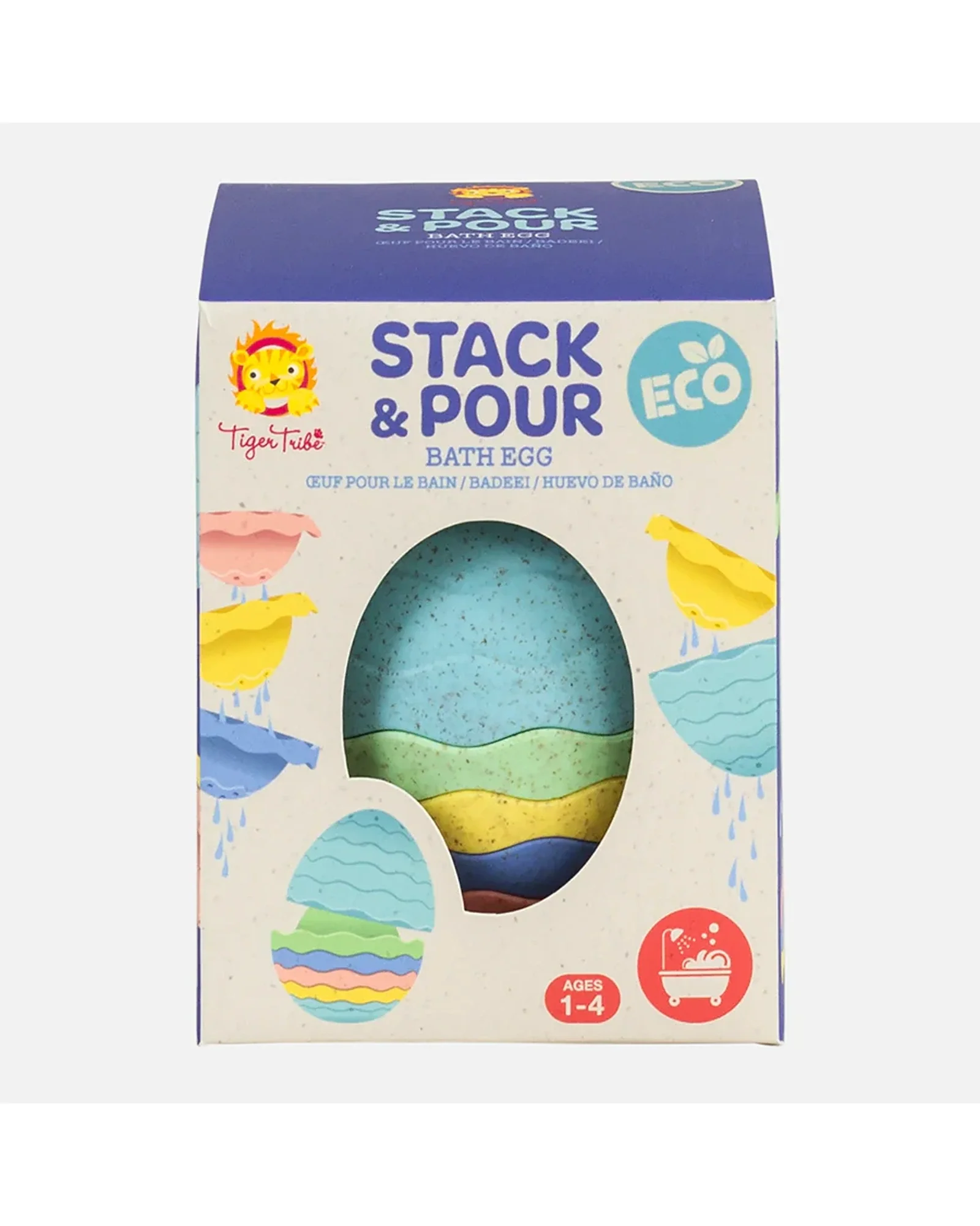 Tiger Tribe Stack and Pour Bath Egg Eco - Image 2