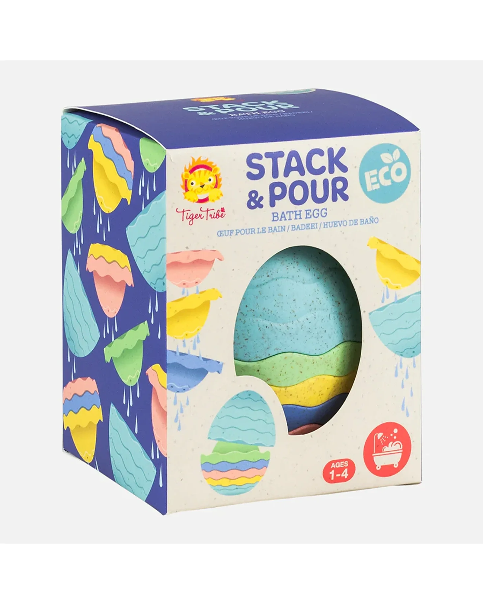 Tiger Tribe Stack and Pour Bath Egg Eco - Image 3