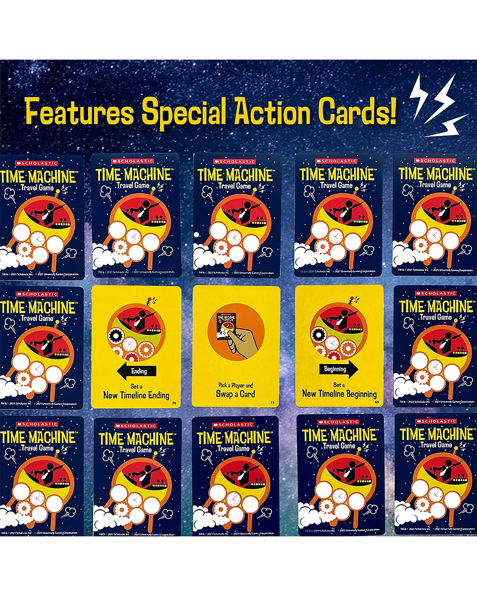 Tinned Game Scholastic Time Machine Travel Game - Image 2