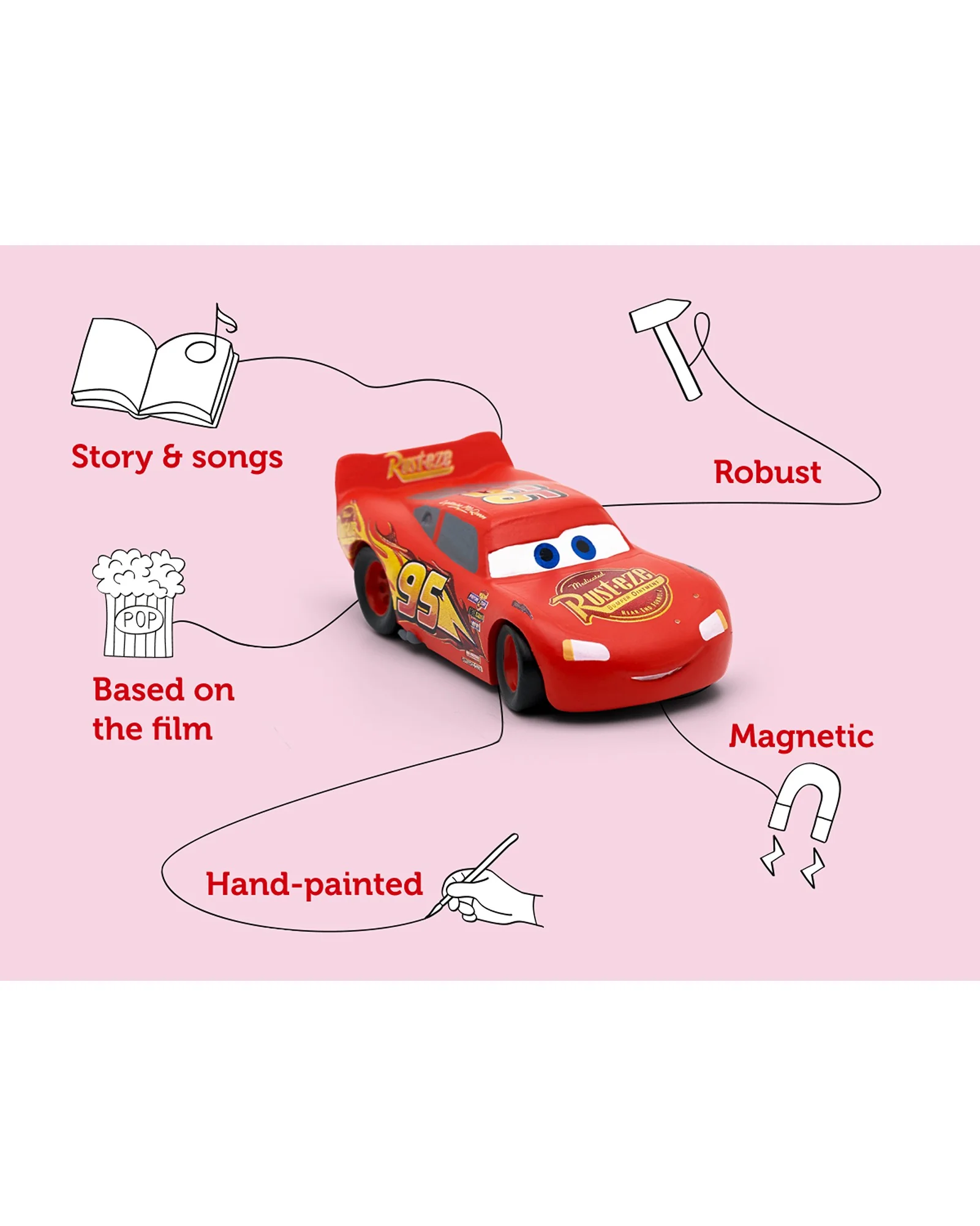 Tonies Disney Cars Lightning Mcqueen Tonie Audio Character - Image 3