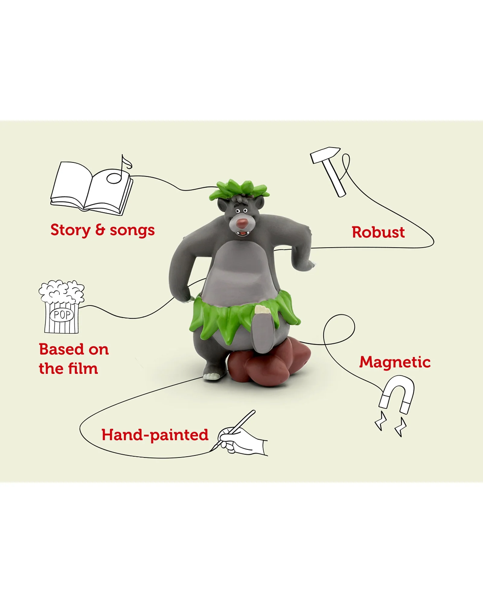 Tonies Disney The Jungle Book Baloo Tonie Audio Character - Image 3