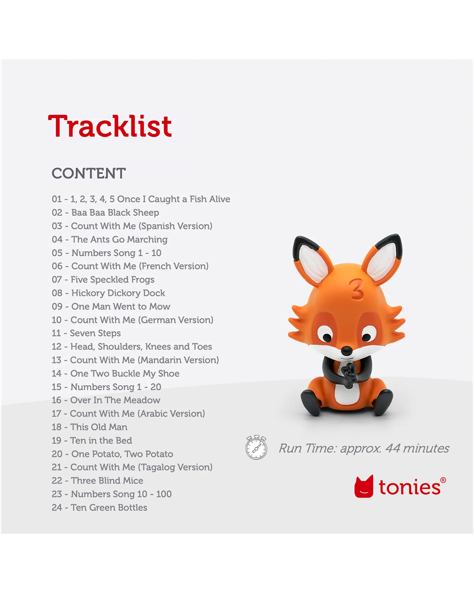 Tonies Favourite Childrens Songs Counting Songs Tonie Audio Character - Image 6