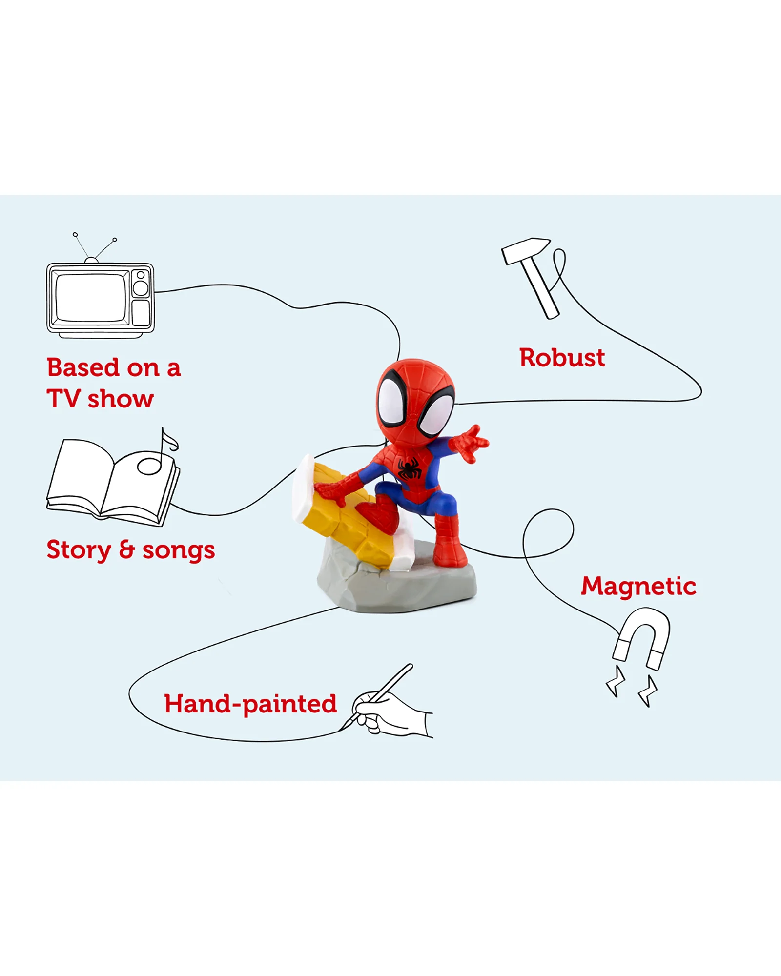 Tonies Marvel Spidey And His Amazing Friends: Spidey Tonie Audio Character - Image 3