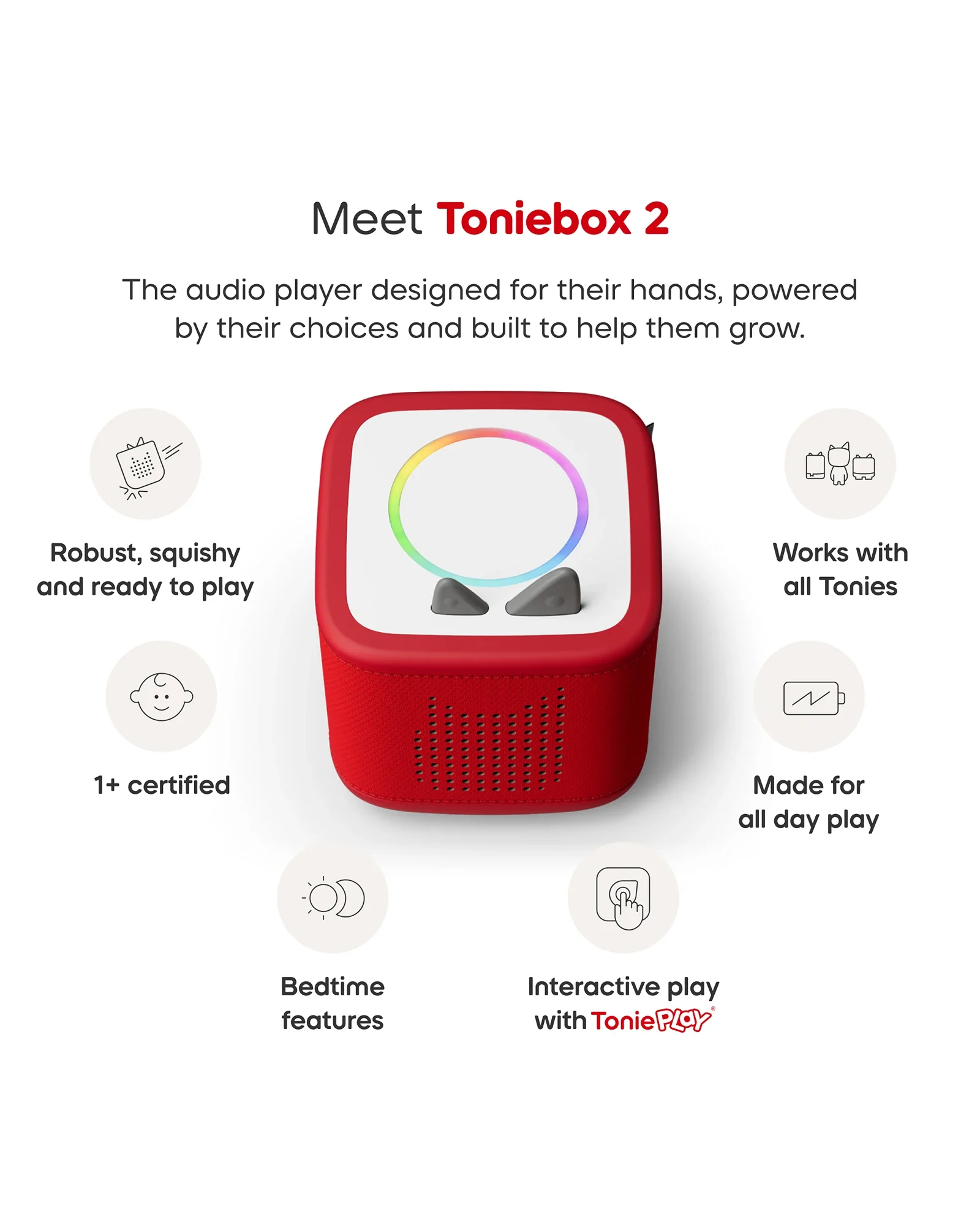 Tonies PAW Patrol Toniebox 2 Full Play Set - Sunset Red - Image 6