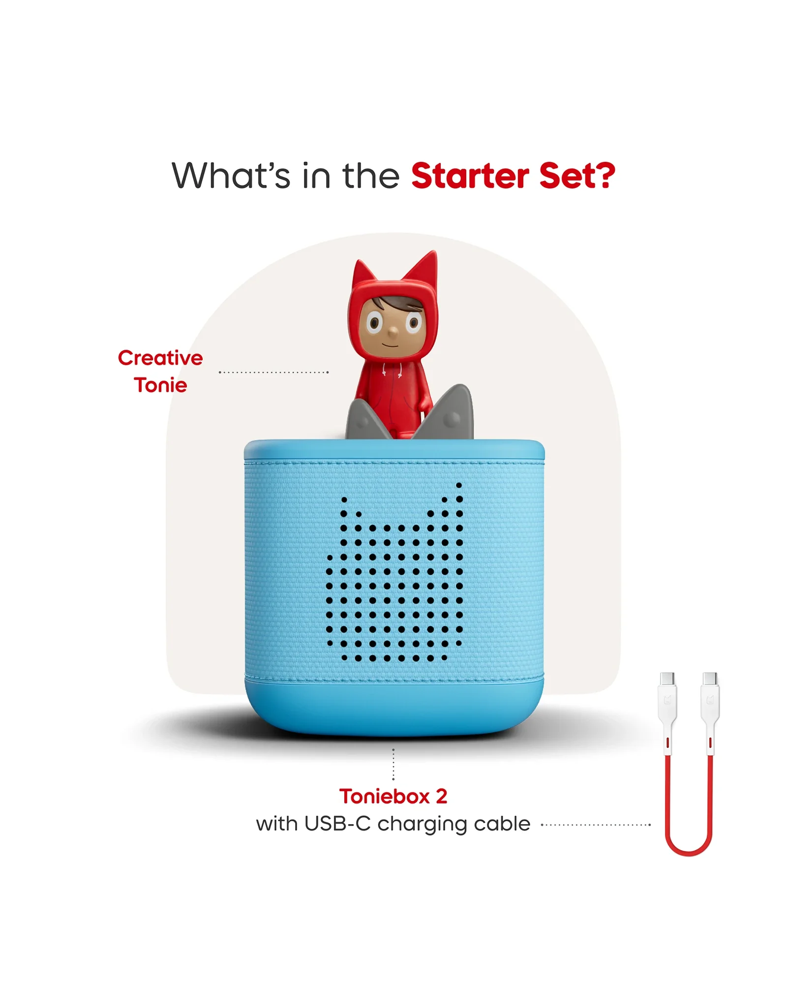 Tonies Toniebox 2 Starter Set with Creative Tonie Rubie - Sky Blue - Image 3