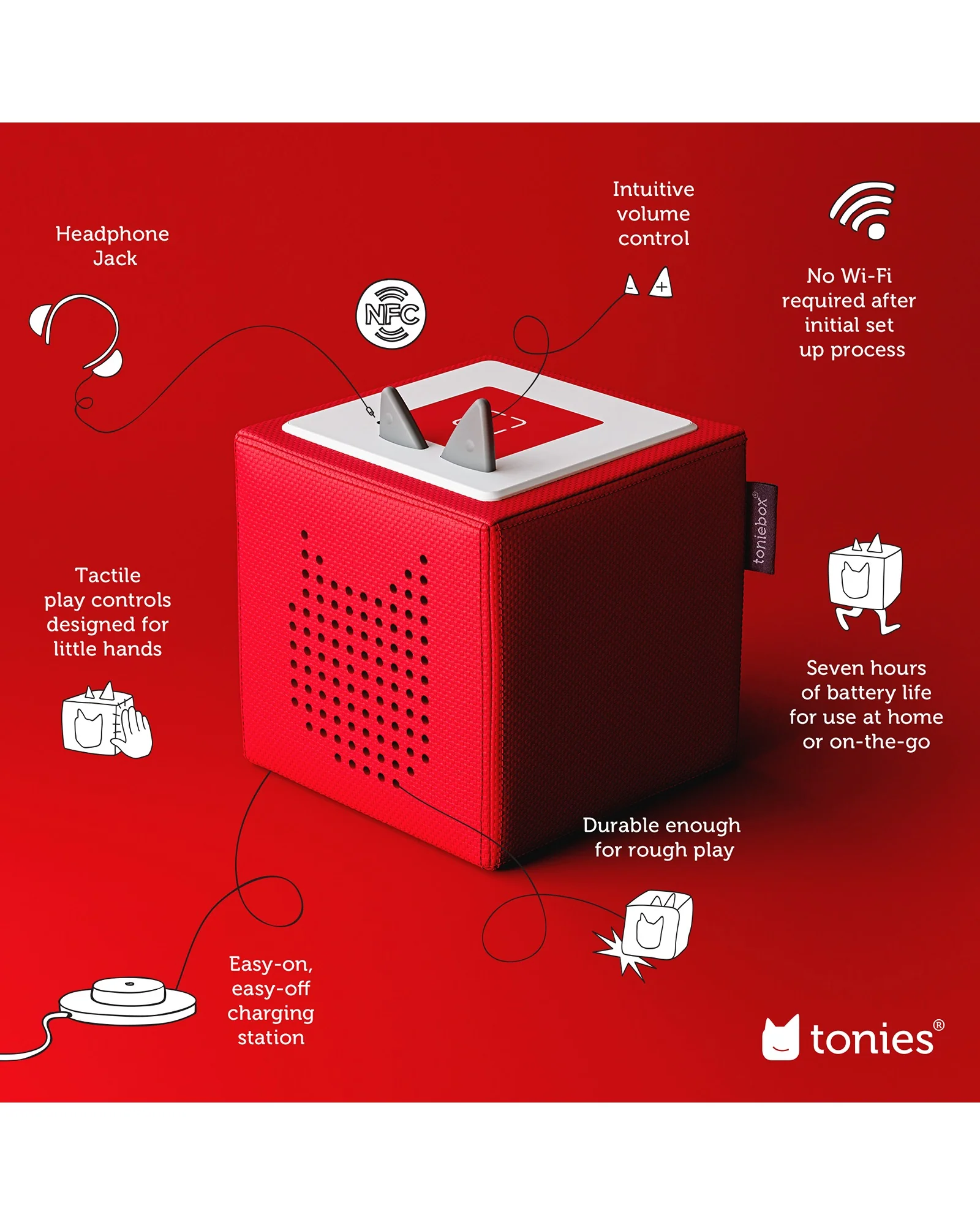 Tonies Toniebox Playtime Puppy Starter Set Red - Image 3