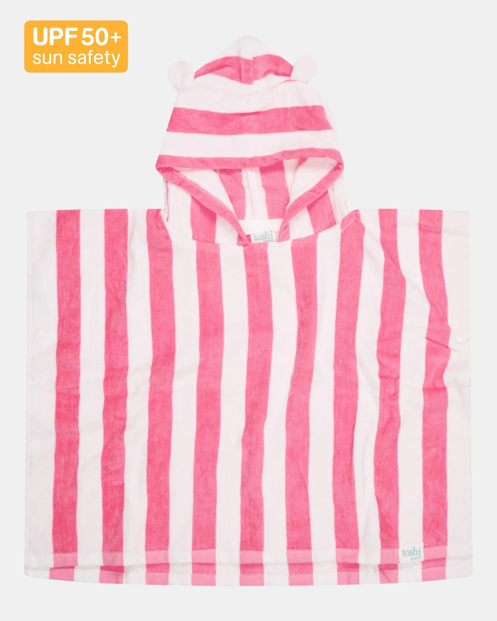 Toshi Hooded Towel Beachcomber - Watermelon 3-5