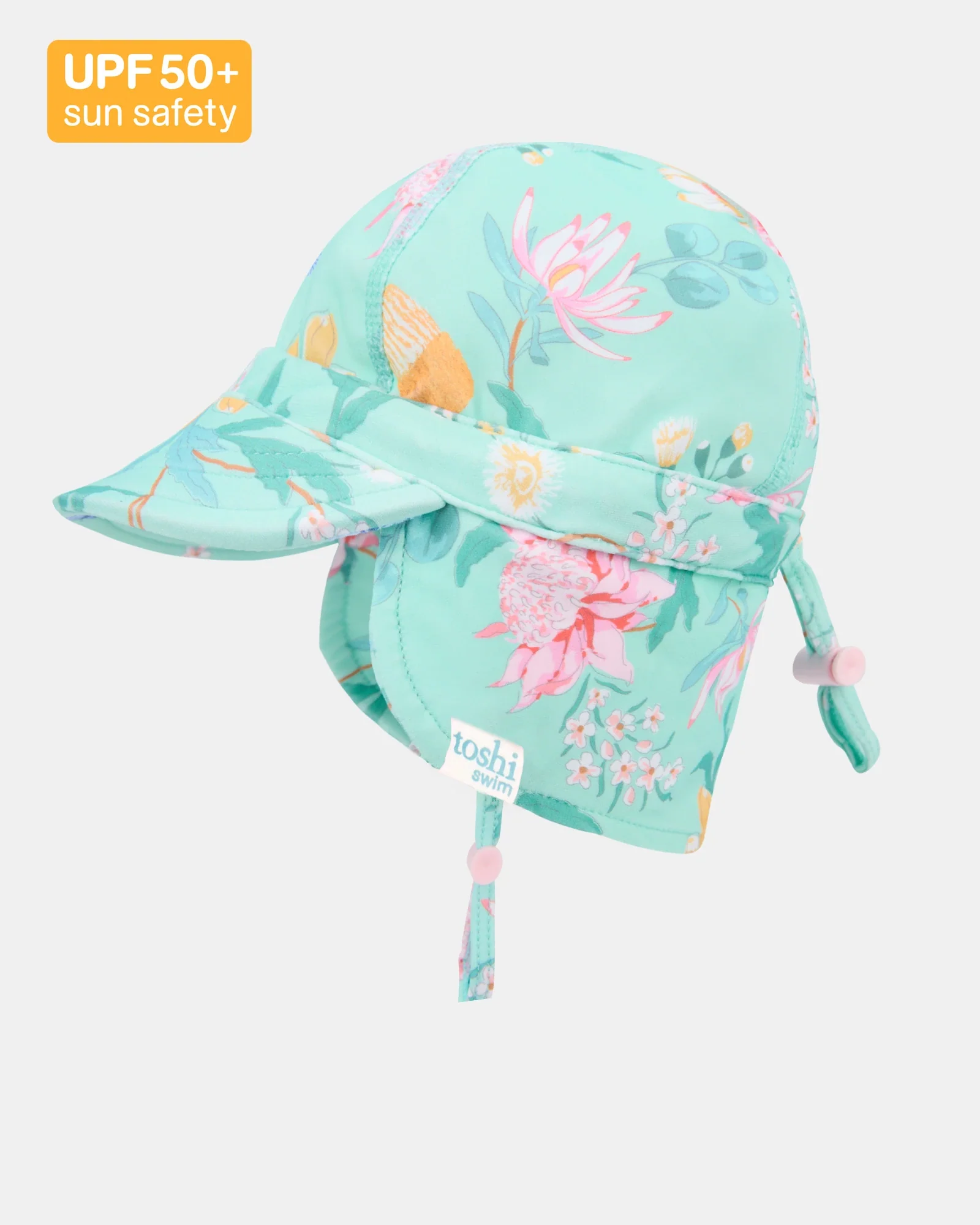 Toshi Swim Flap Cap Paradise - Waratah Mint XS