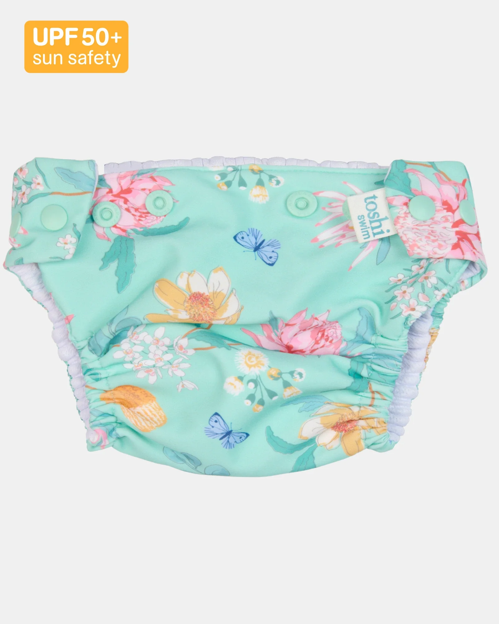 Toshi Swim Nappy Paradise - Waratah Mint 1-2