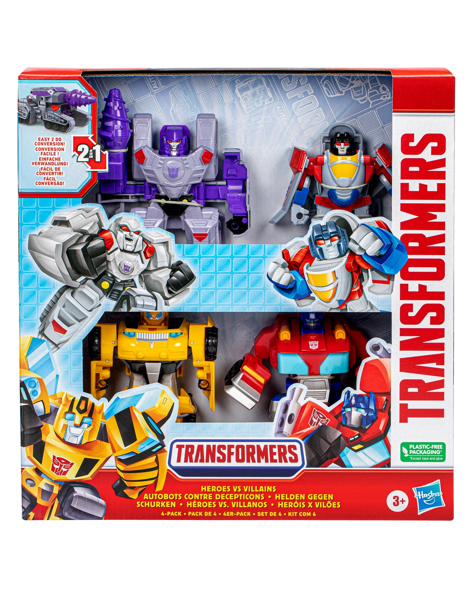 TRANSFORMERS EVERGREEN HEROES VS VILLAINS 4 PACK - Image 4