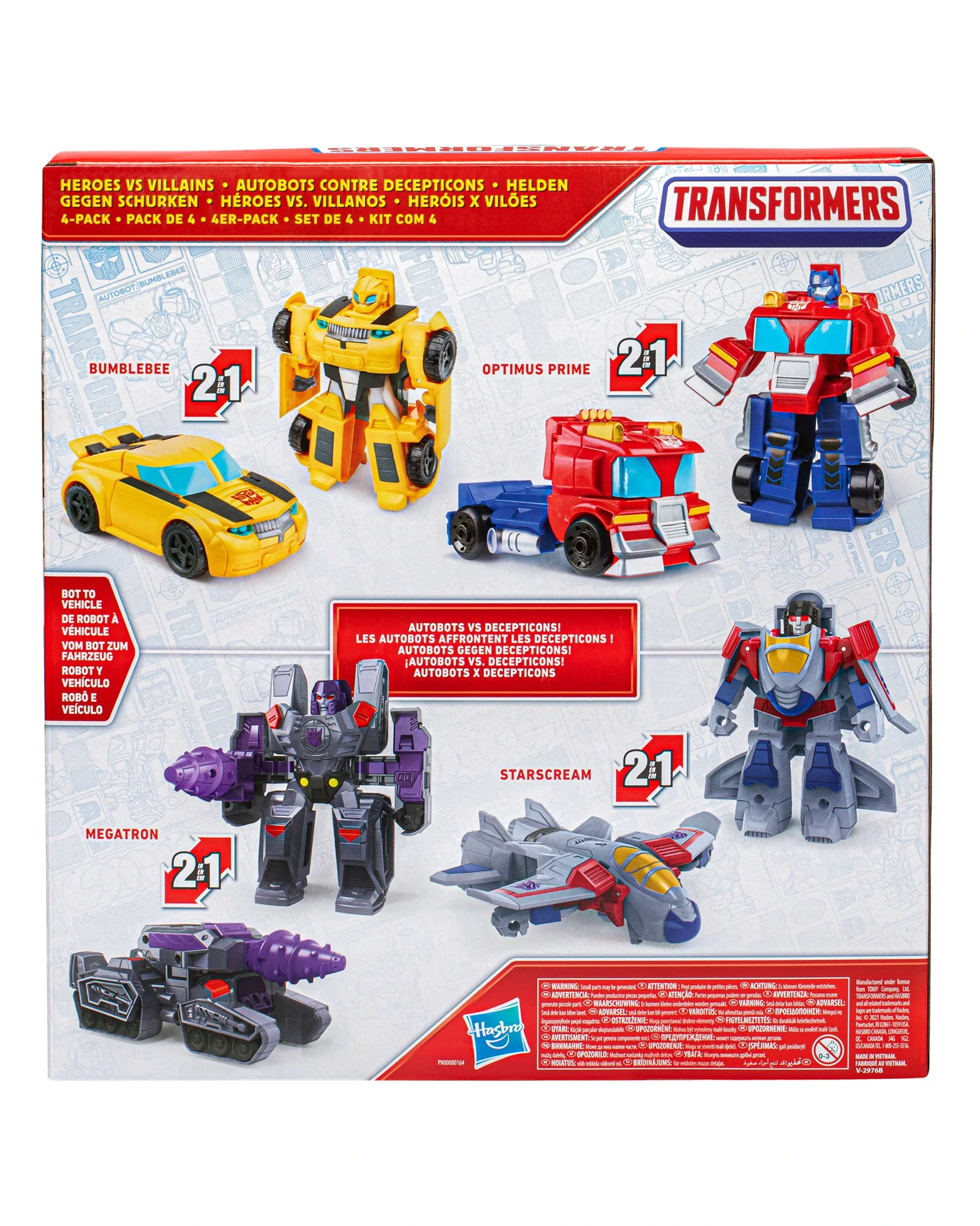TRANSFORMERS EVERGREEN HEROES VS VILLAINS 4 PACK - Image 5