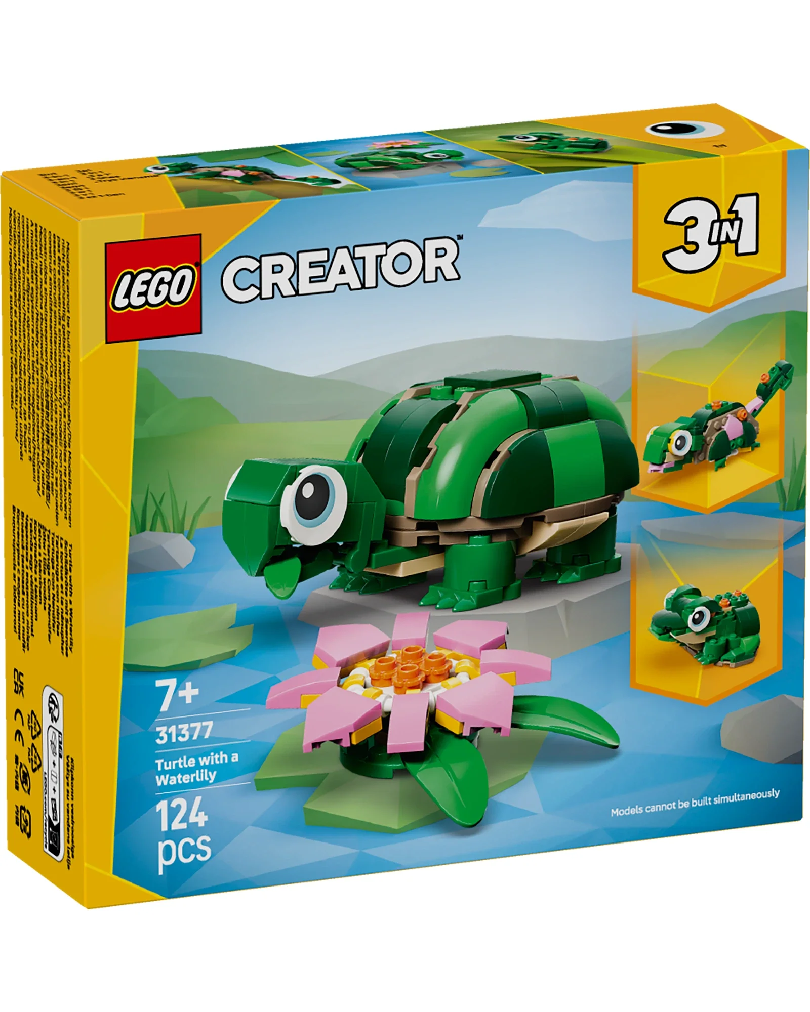 31377 Turtle with a Water Lily Flower