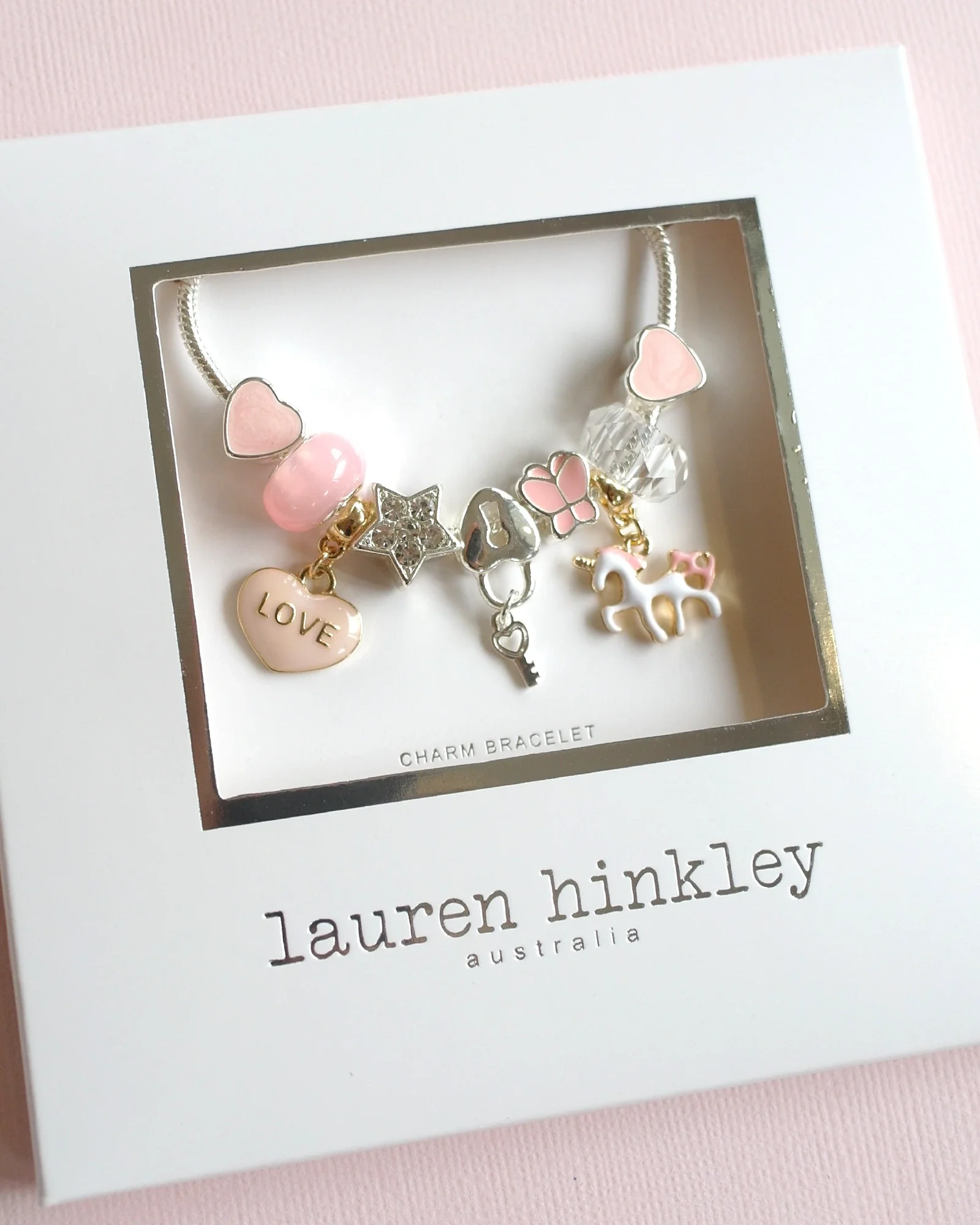 Unicorn Charm Bracelet Boxed