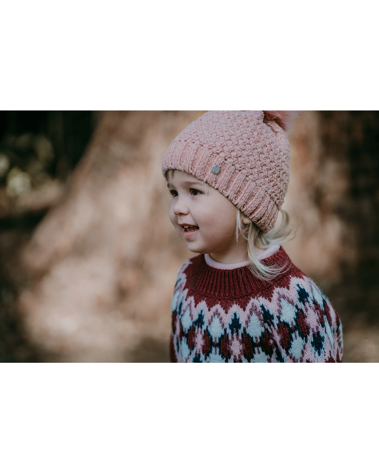 Millymook Valery Girls Beanie One Size - Dusty Pink