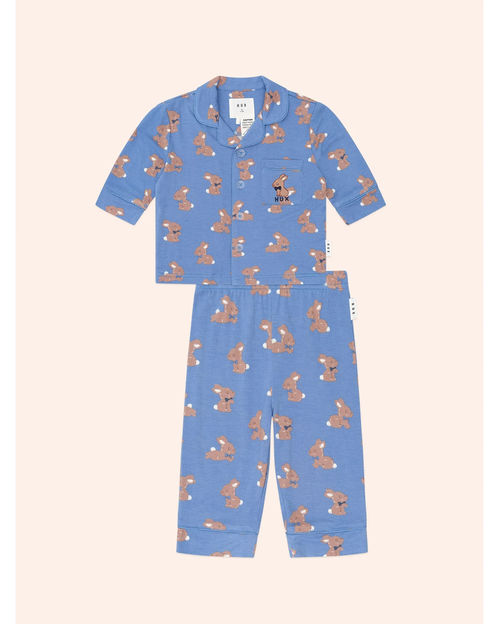 Vintage Blue Bunny Pj Set - Vintage Blue - Image 3