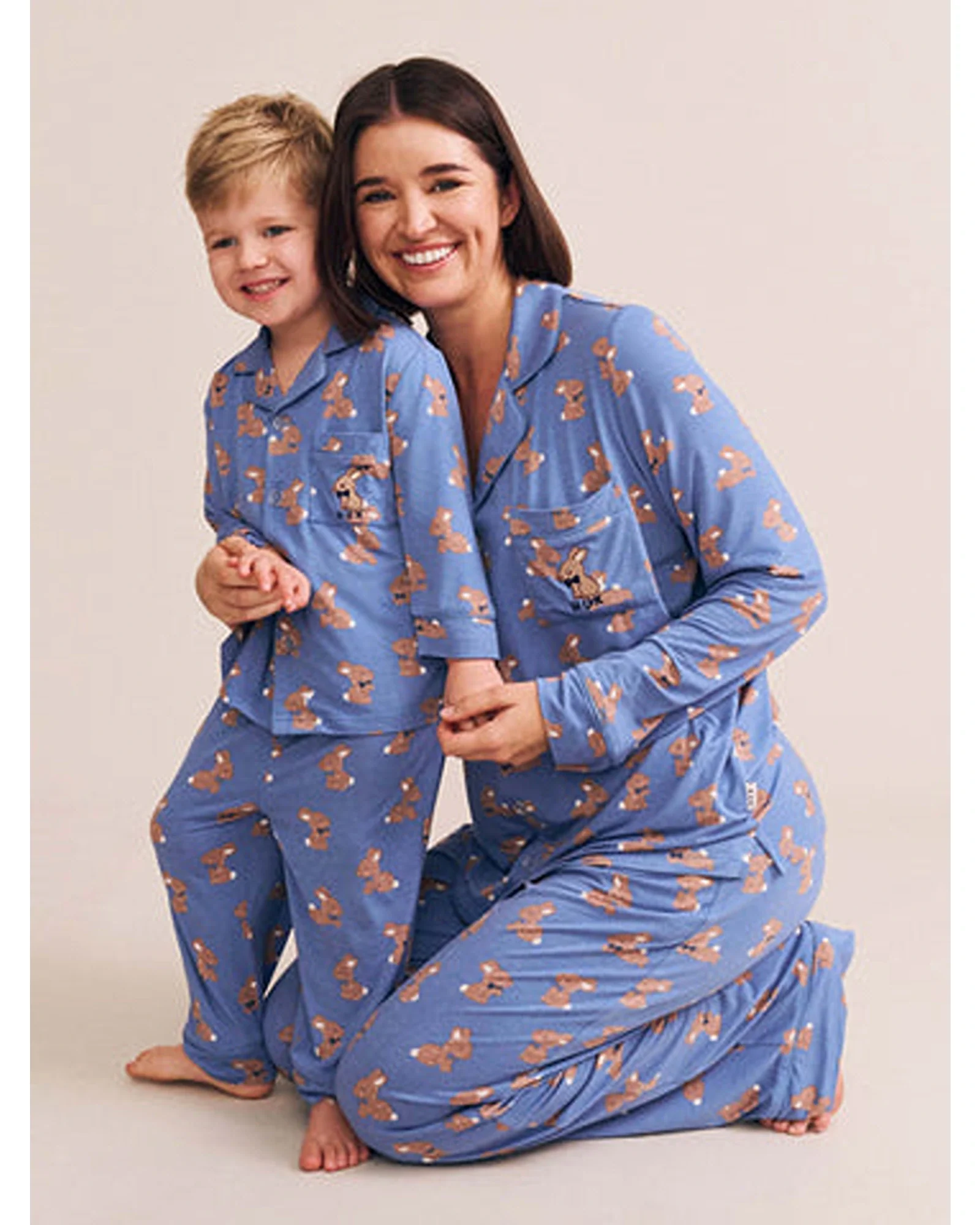 Vintage Blue Bunny Pj Set - Vintage Blue - Image 5