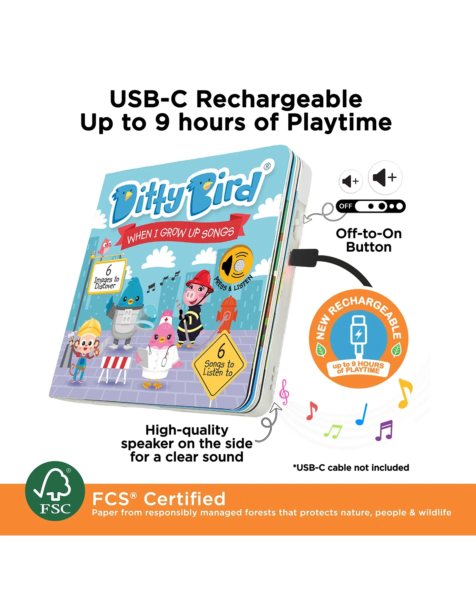 When I Grow Up Songs Board Book - Image 4