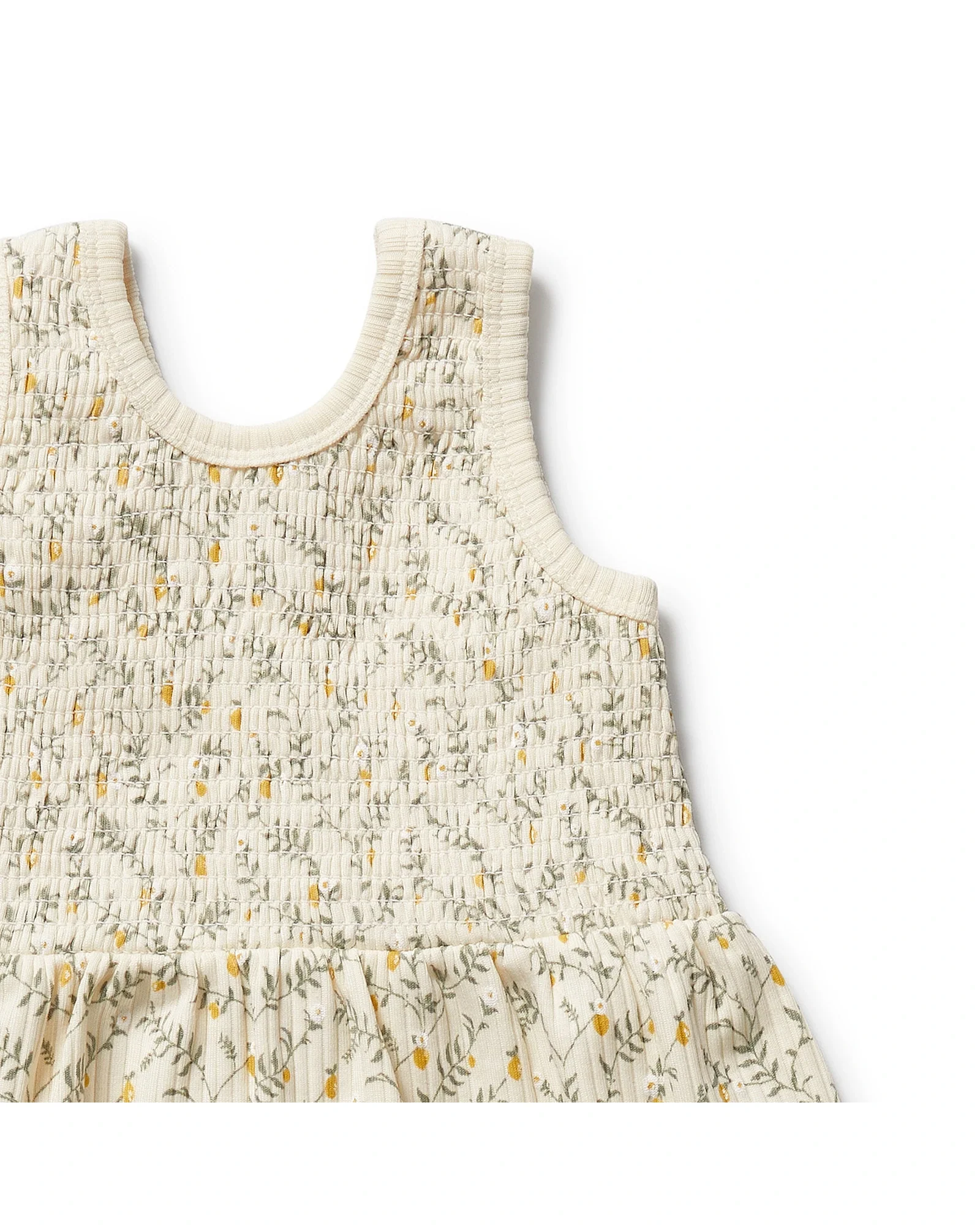 Wilson & Frenchy Lemon Leaf Organic Dress Set 12 TO 18 MONTHS - Image 3