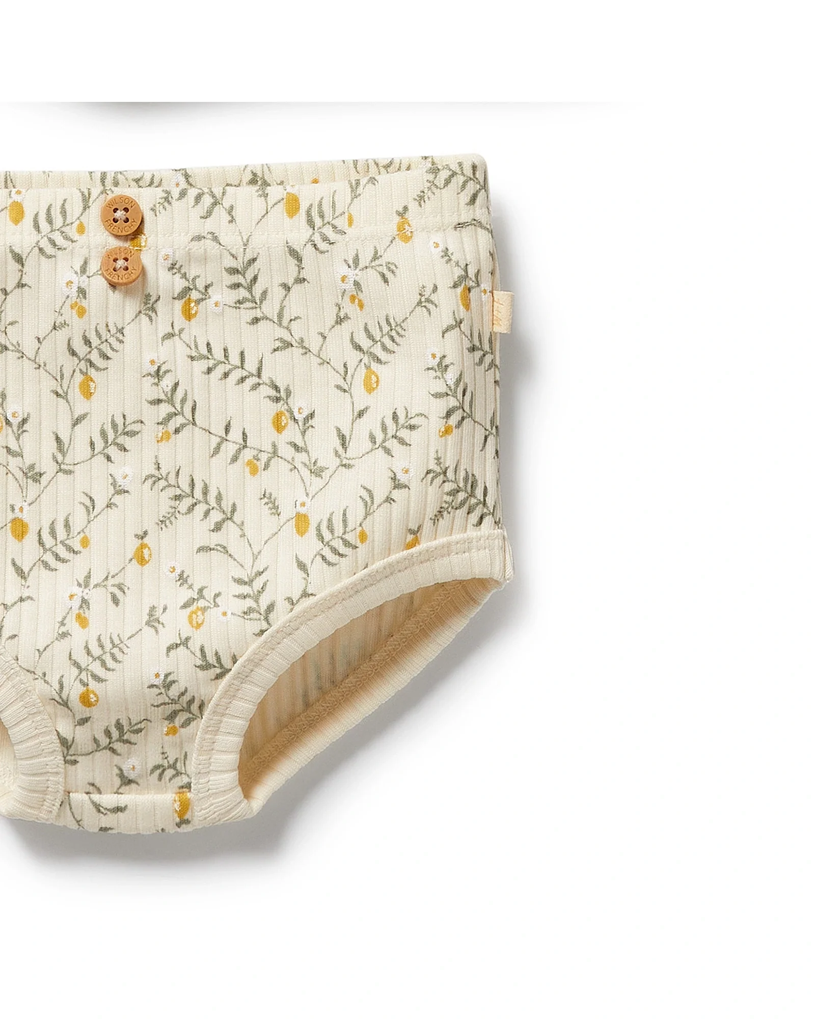 Wilson & Frenchy Lemon Leaf Organic Dress Set 12 TO 18 MONTHS - Image 4