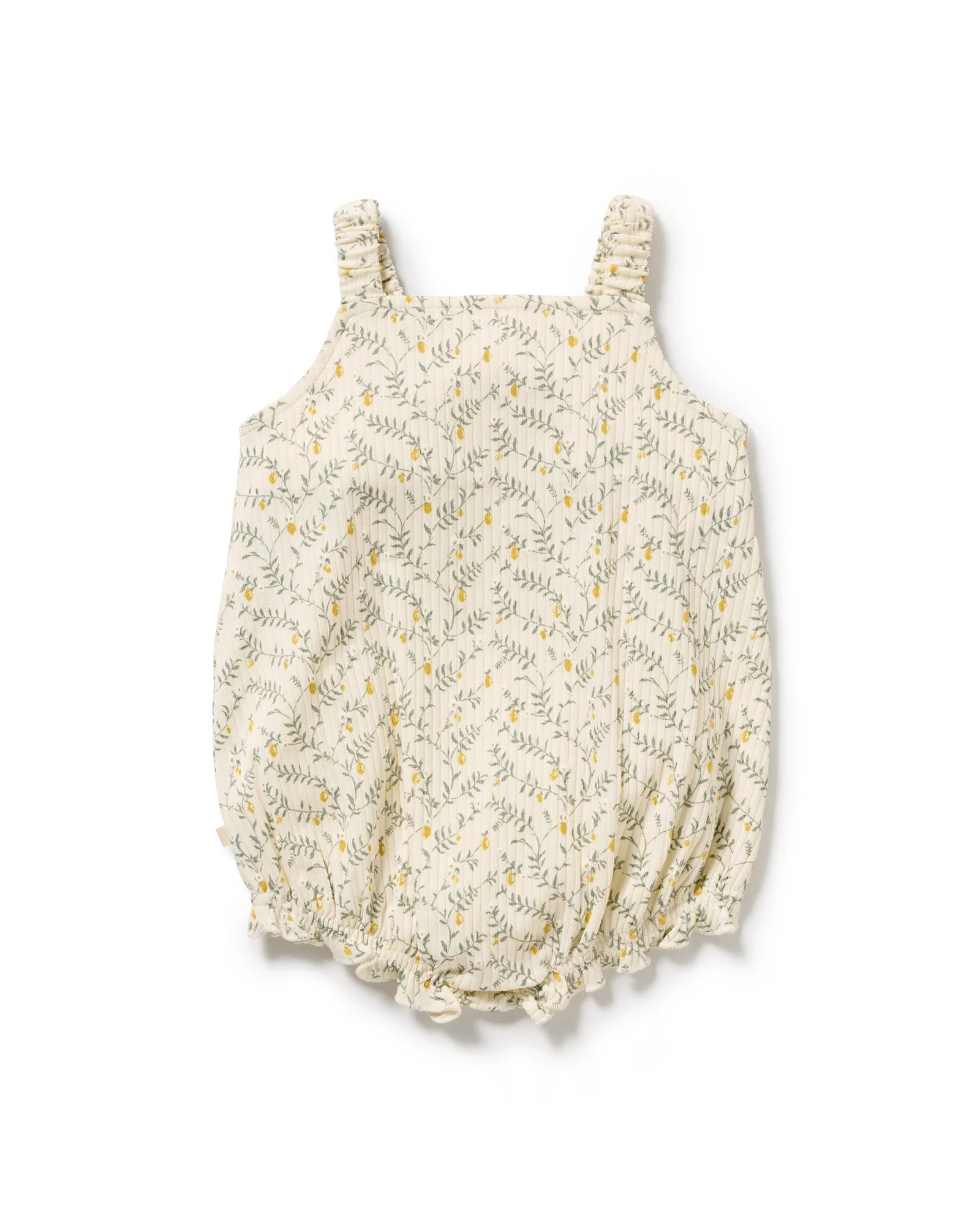 Wilson & Frenchy Lemon Leaf Organic Playsuit 0-3 Months - Image 3