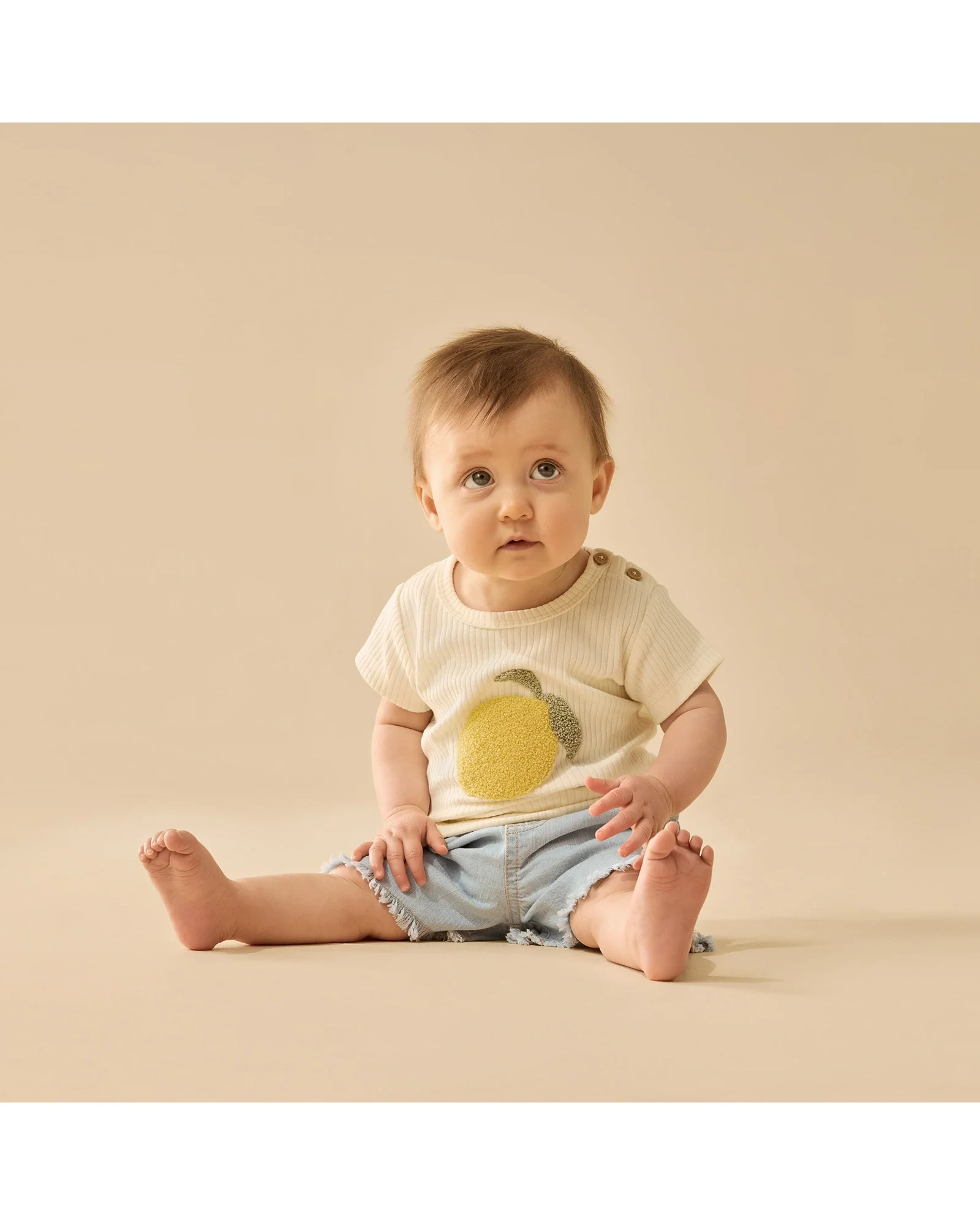 Wilson & Frenchy Lemon Leaf Organic Tee 0-3 Months - Image 5