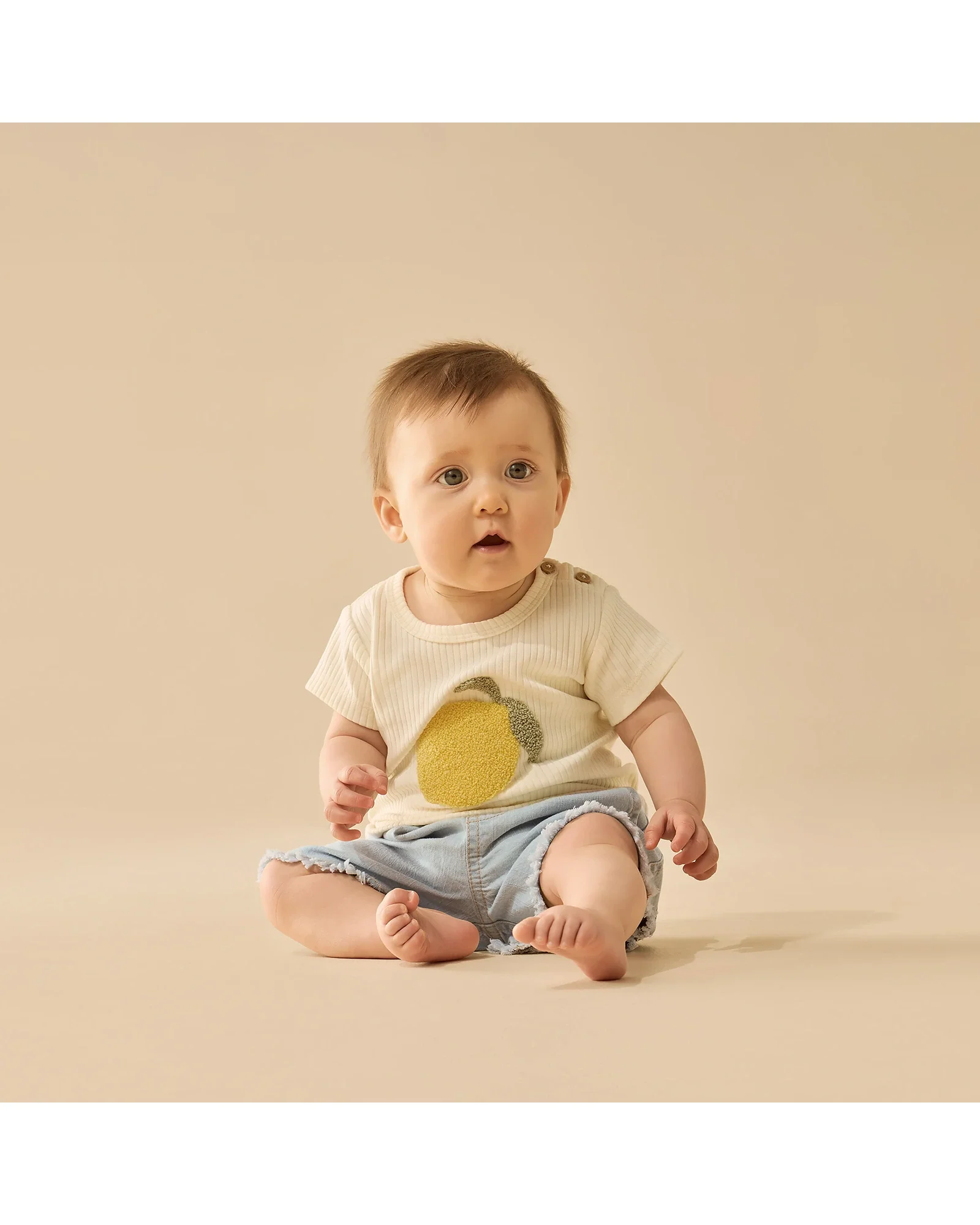 Wilson & Frenchy Lemon Leaf Organic Tee 0-3 Months - Image 2