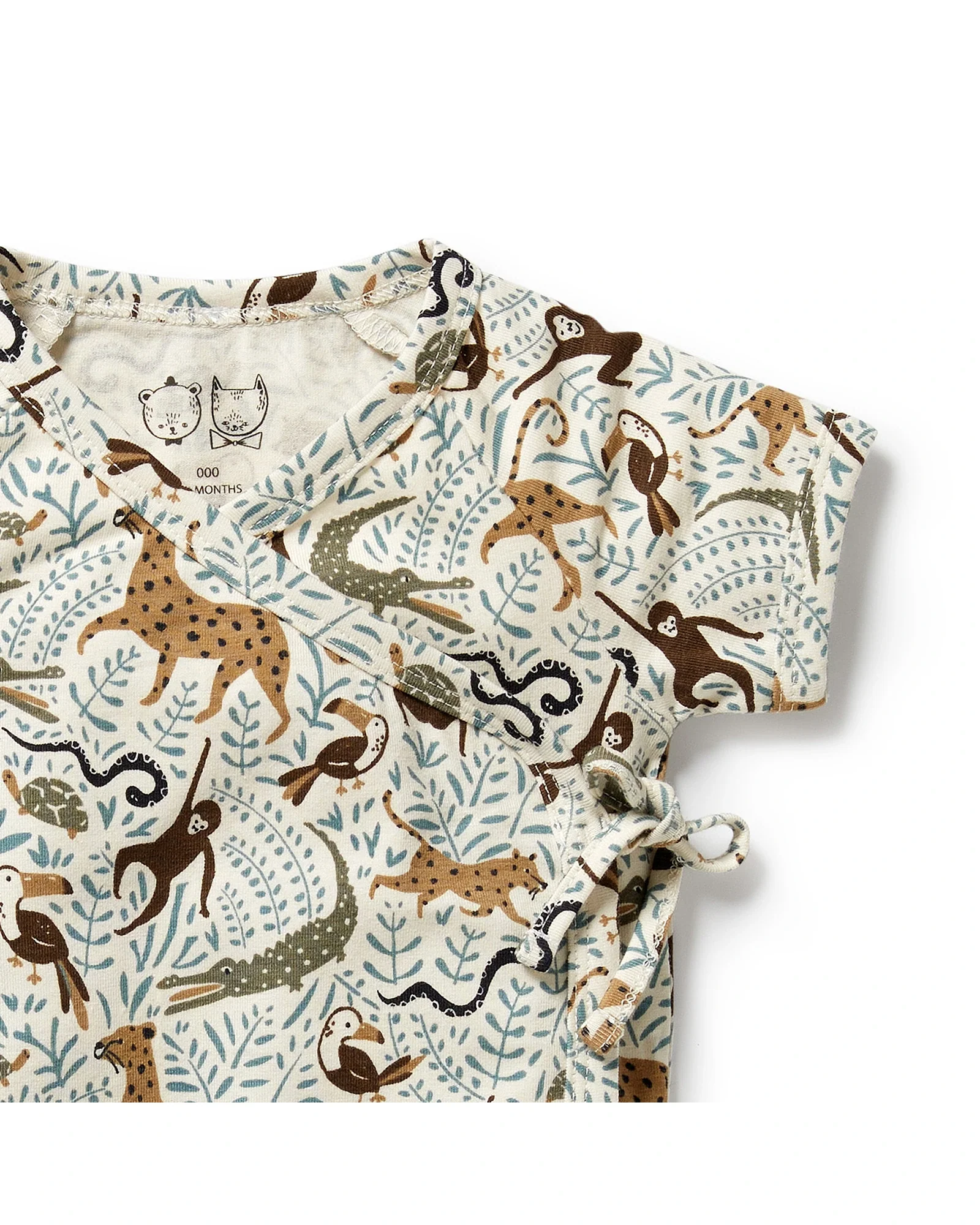 Wilson & Frenchy Mini Jungle Organic Kimono Set 0-3 Months - Image 3