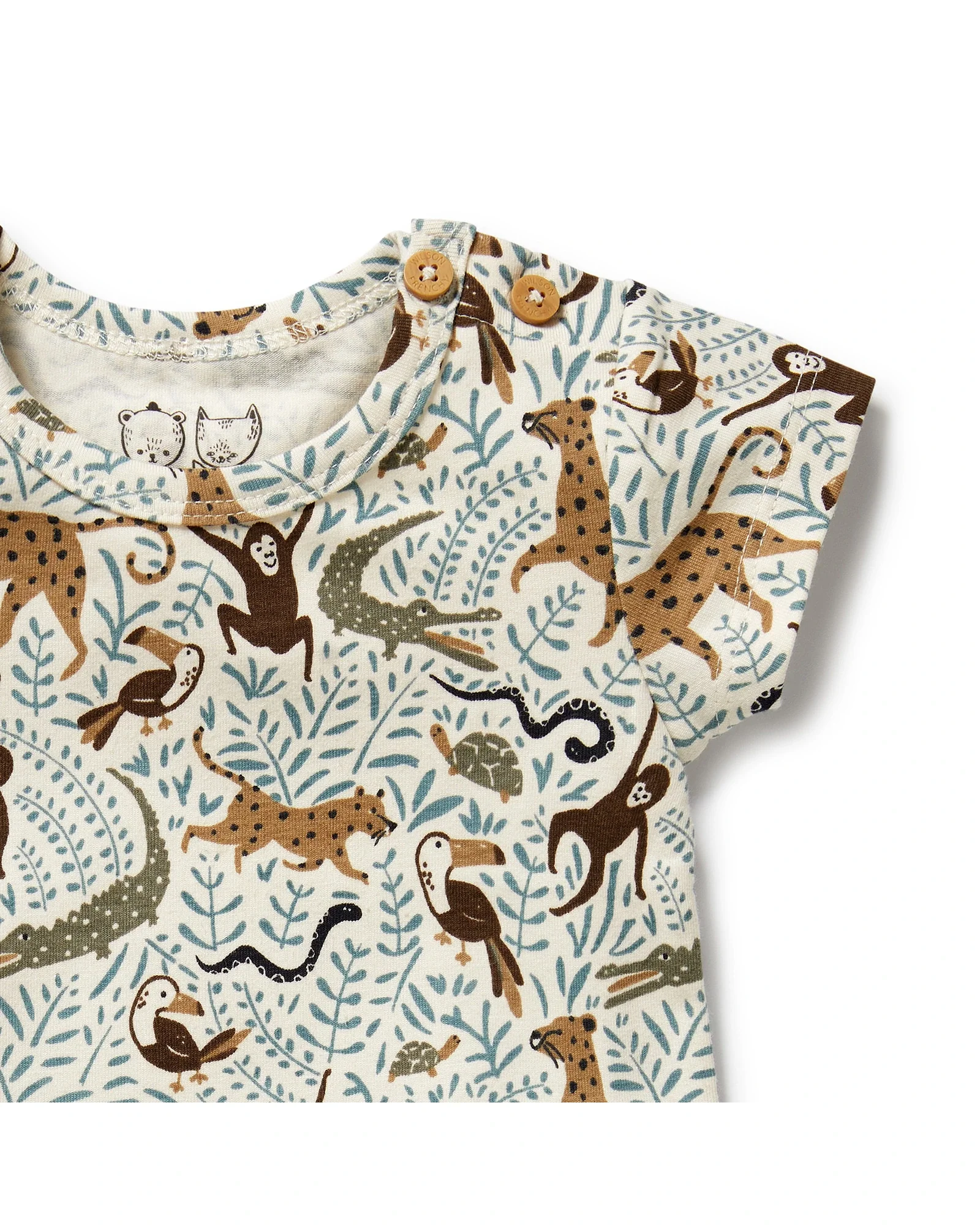 Wilson & Frenchy Mini Jungle Organic Tee 0-3 Months - Image 3