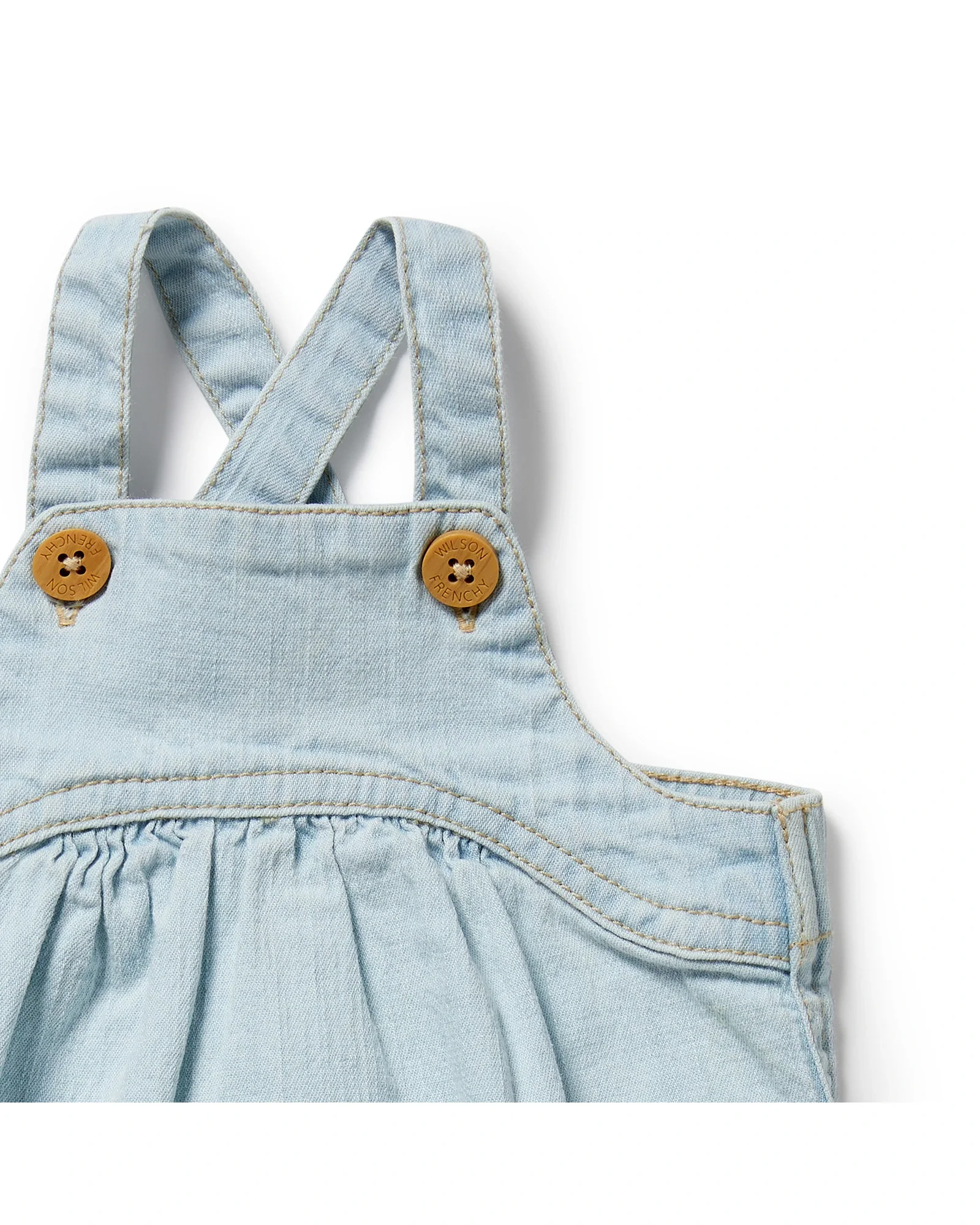 Wilson & Frenchy Organic Denim Bodysuit 18-24 Months - Image 4