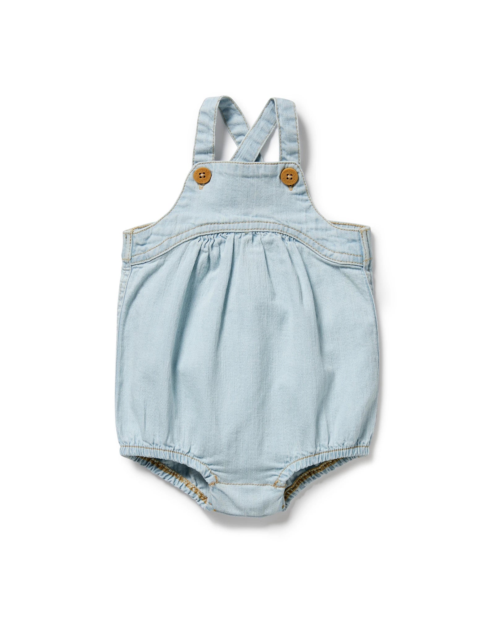 Wilson & Frenchy Organic Denim Bodysuit 3-6 Months