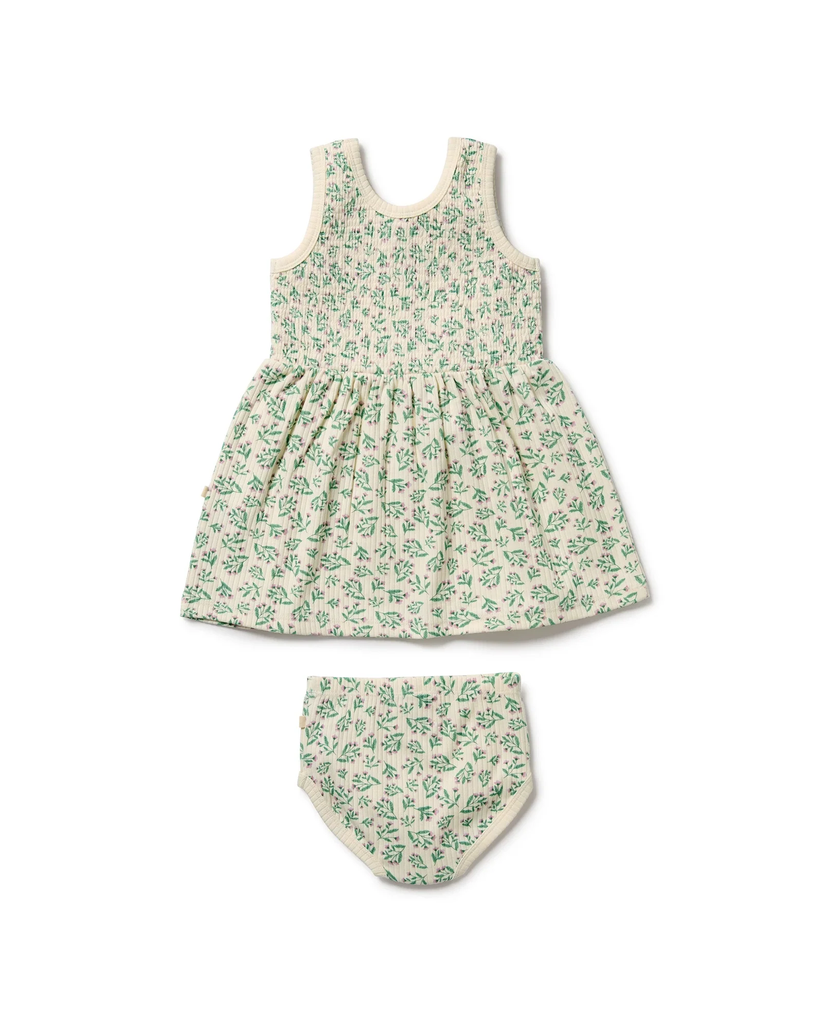 Wilson & Frenchy Periwinkle Organic Dress Set 12-18 Months - Image 2